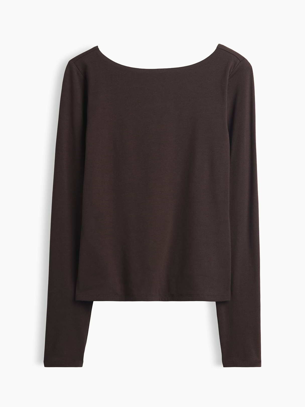 CloseKnit Jersey Scoop-Back T-Shirt - Terra brown