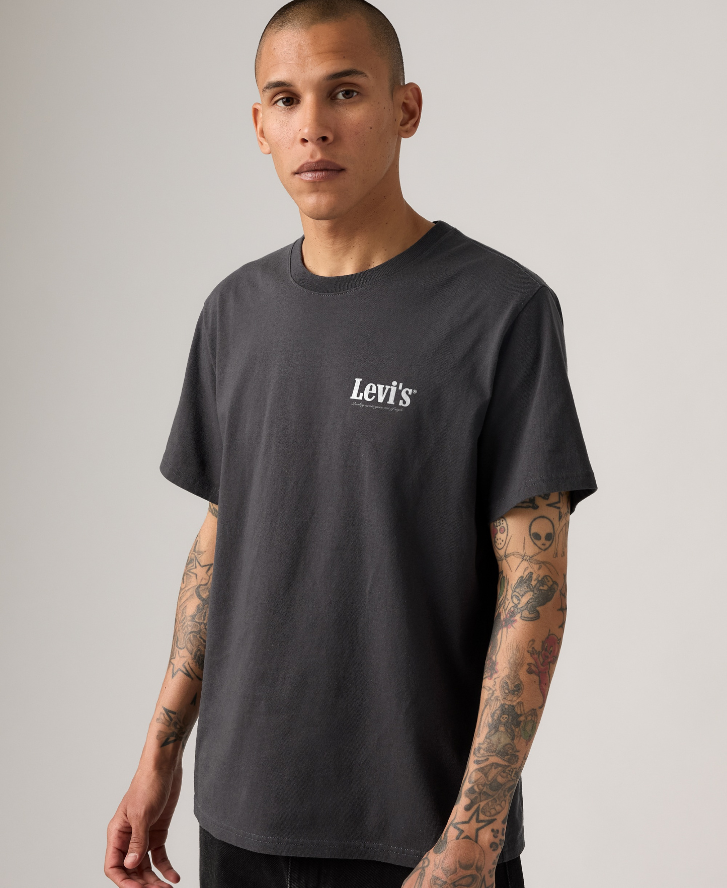 Levi's Men's Graphic Logo Batwing Short-Sleeve T-shirt - Phantom