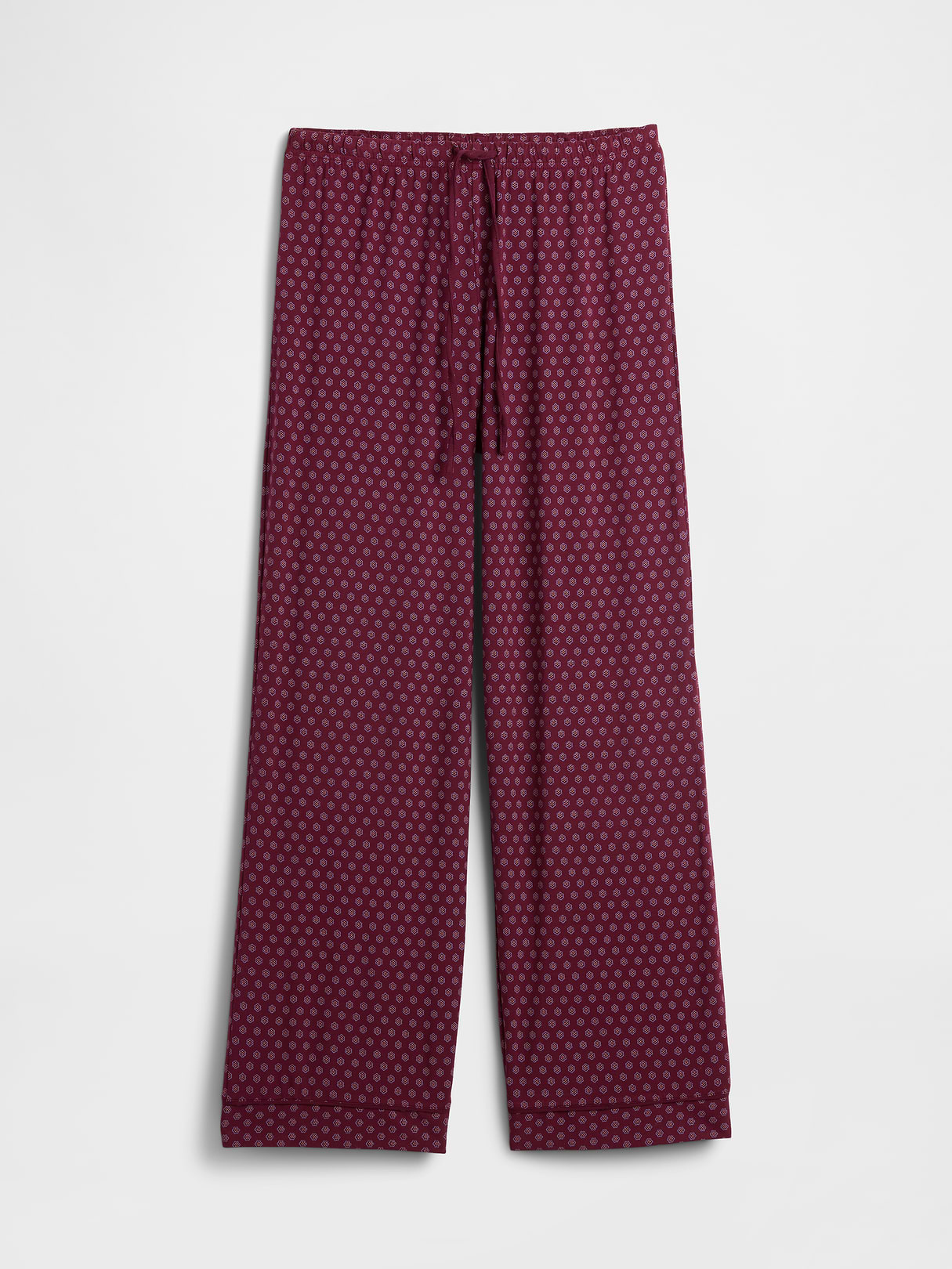 SoftMade Modal PJ Pants - Burgundy purple print