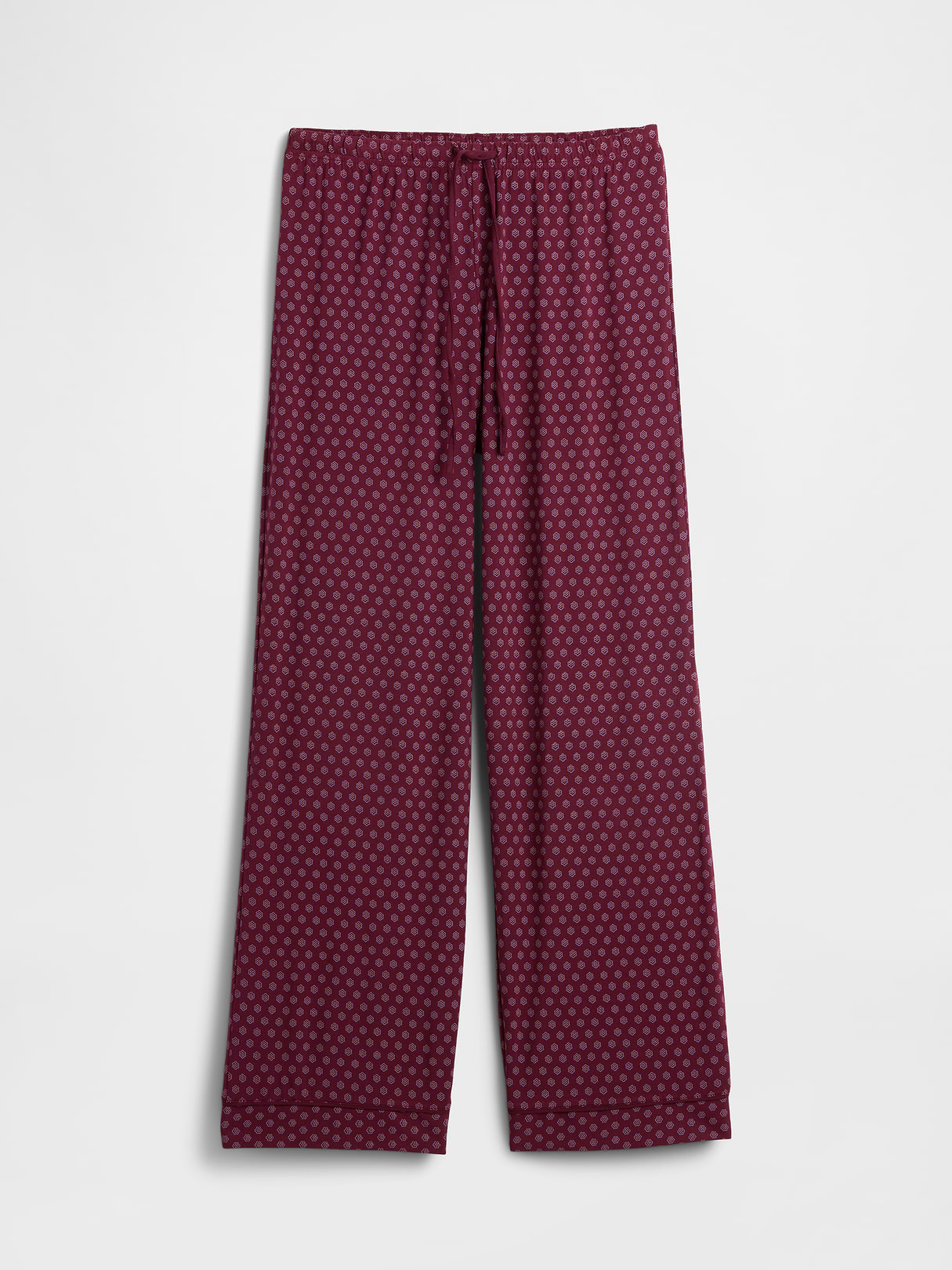 SoftMade Modal PJ Pants - Burgundy purple print