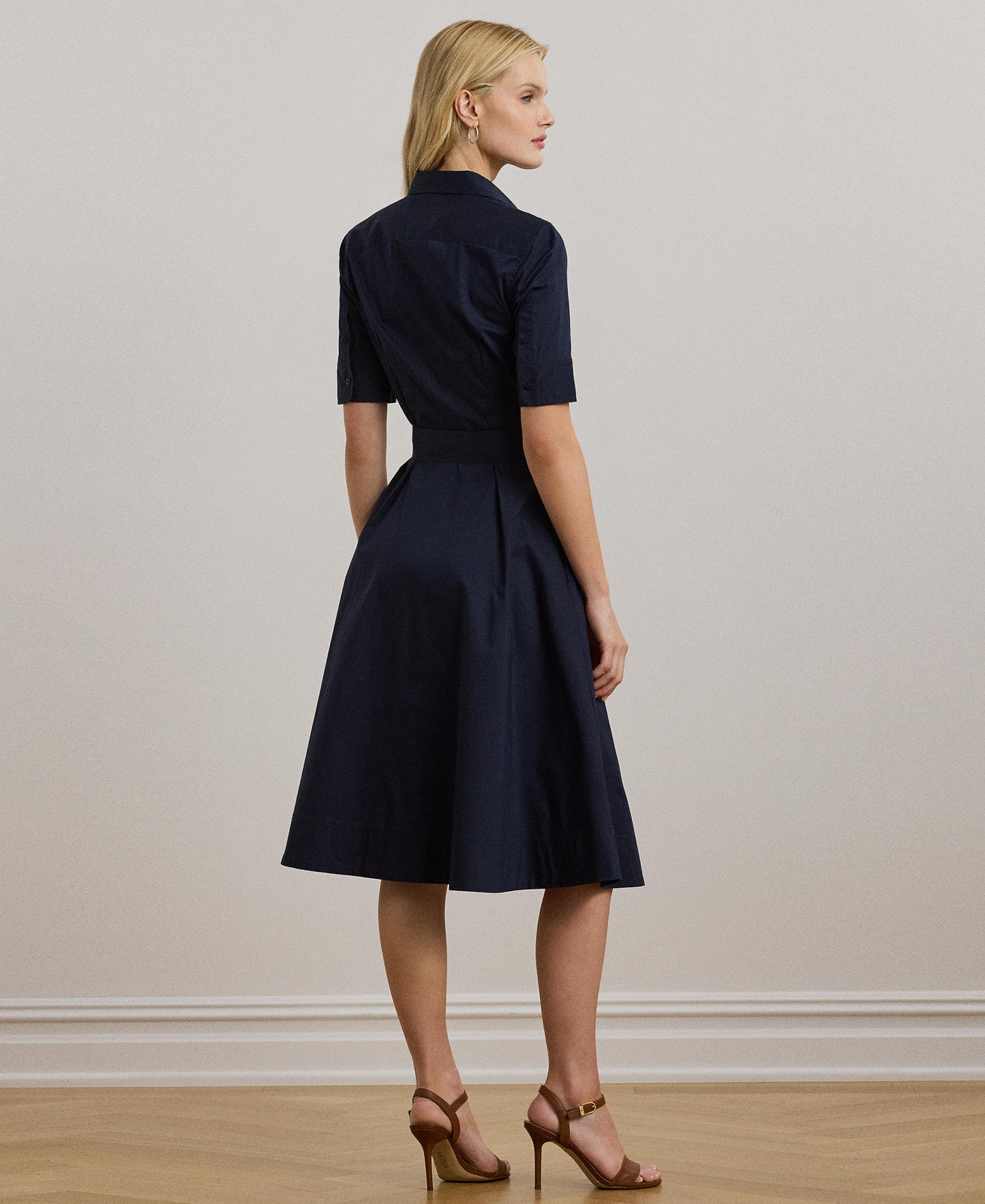 Lauren Ralph Lauren Women's Cotton Shirtdress - Lauren Navy