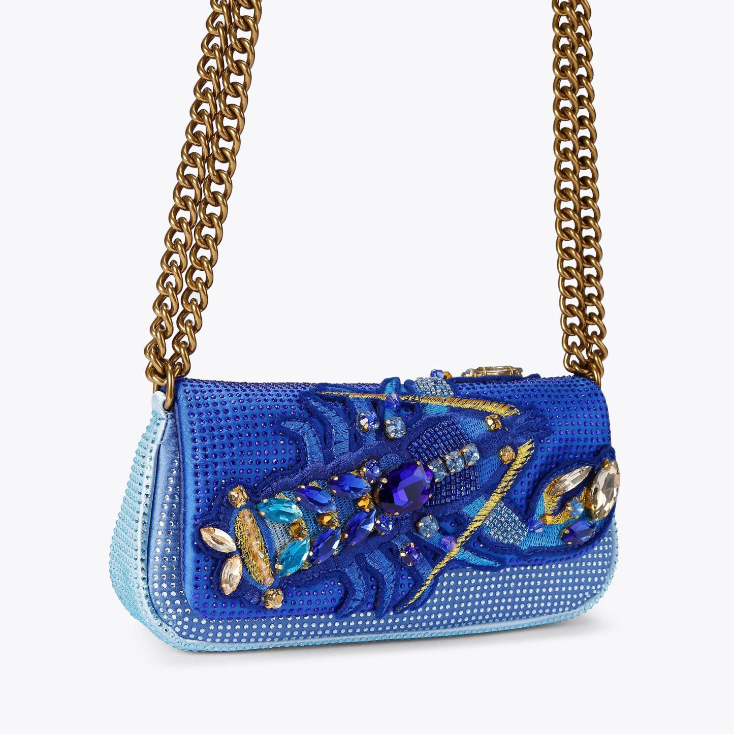 Kurt Geiger London Pickle Lobster Shoulder Bag - Blue - view 3