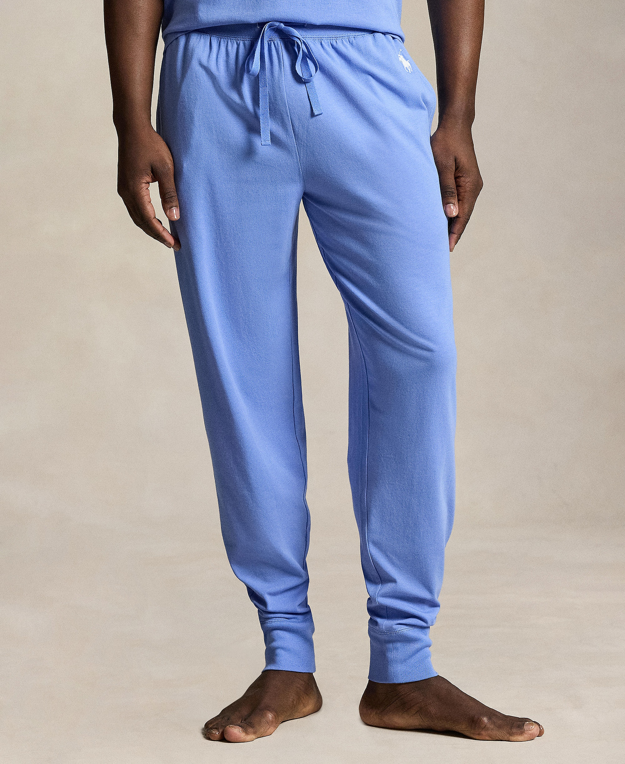Polo Ralph Lauren Men's Regular-Fit Pajama Joggers - Harbor Island Blue/White Logo