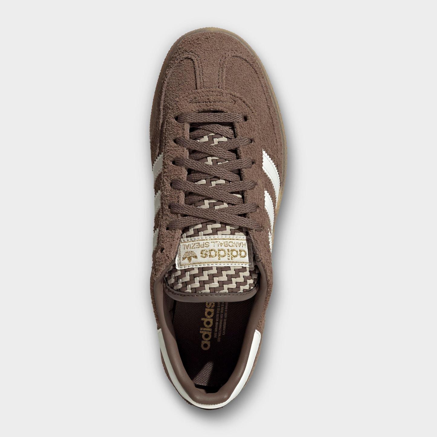 Women's adidas Originals Handball Spezial Casual Shoes - Part 2 - Earth Strata/Off White/Khaki - Top view