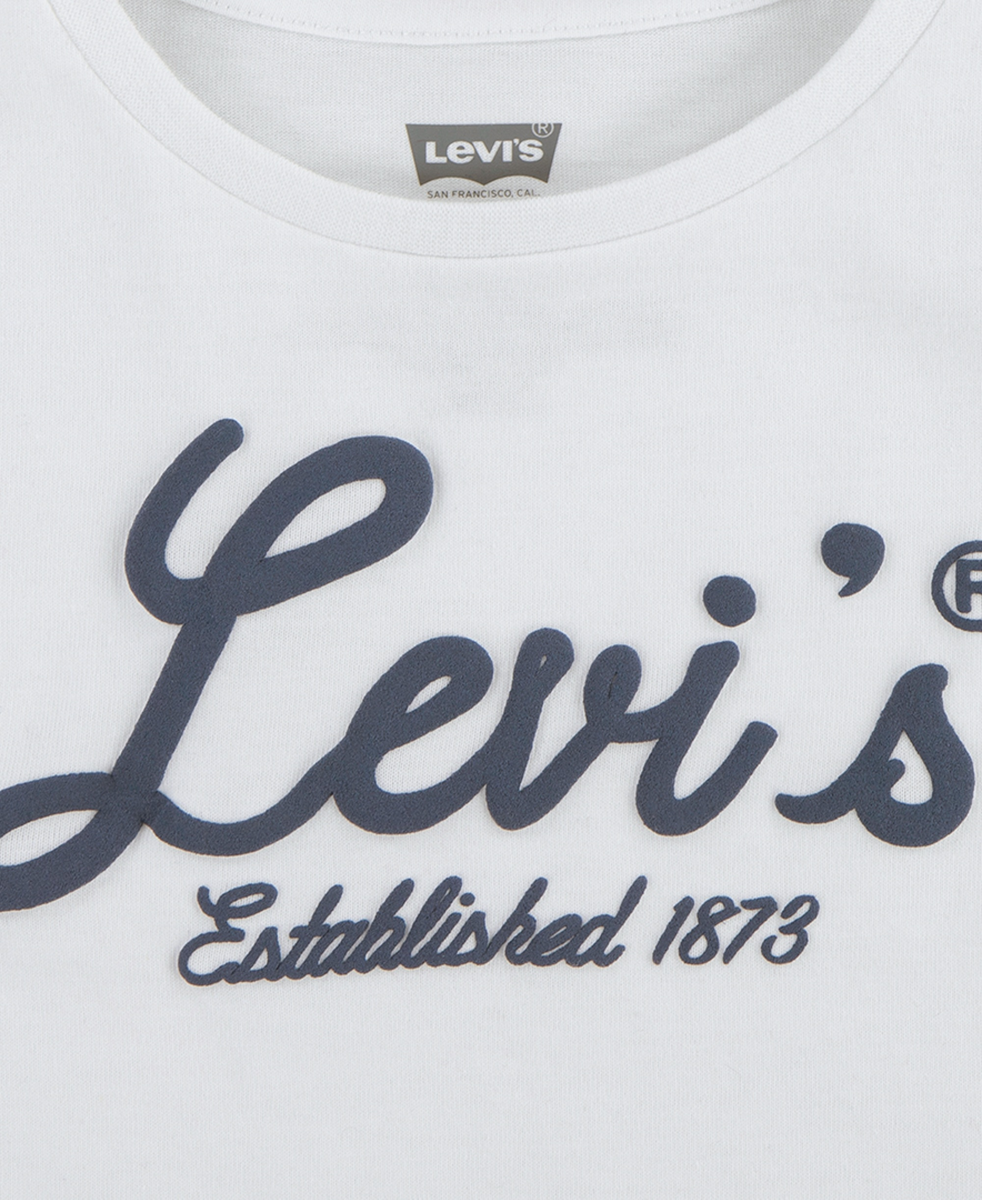Levi's Big Girls Script Logo Graphic T-Shirt - Bright White