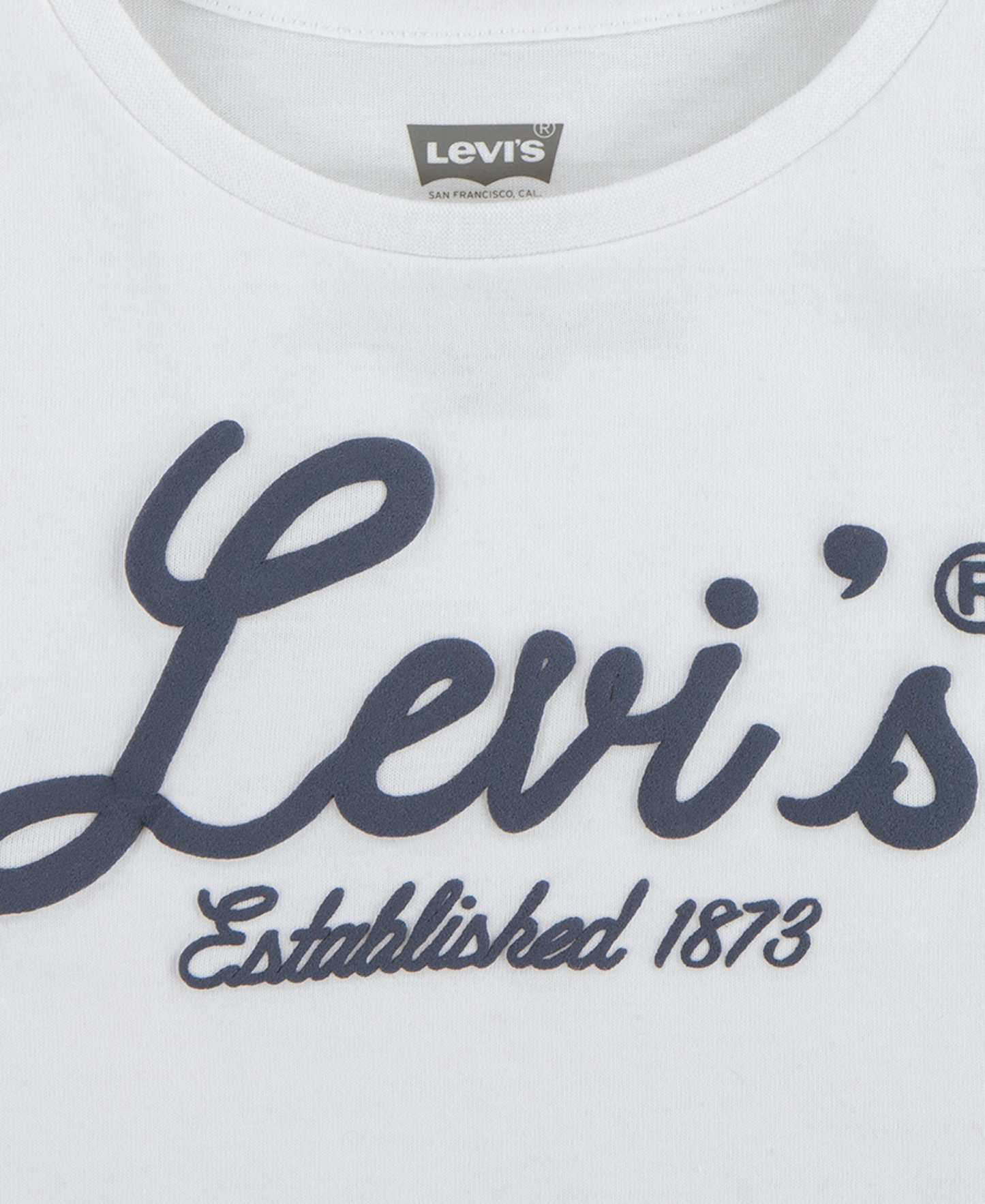 Levi's Big Girls Script Logo Graphic T-Shirt - Bright White