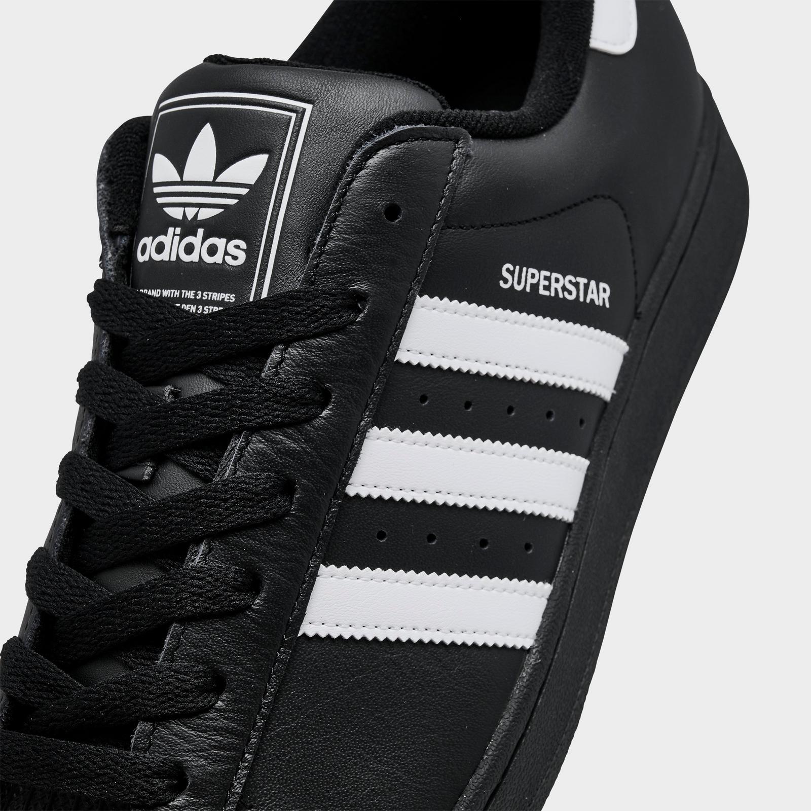 Men's adidas Originals Superstar II Casual Shoes - Black/White/Black - view 3