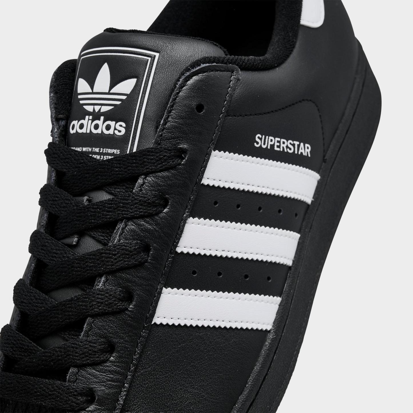 Men's adidas Originals Superstar II Casual Shoes - Black/White/Black - view 3
