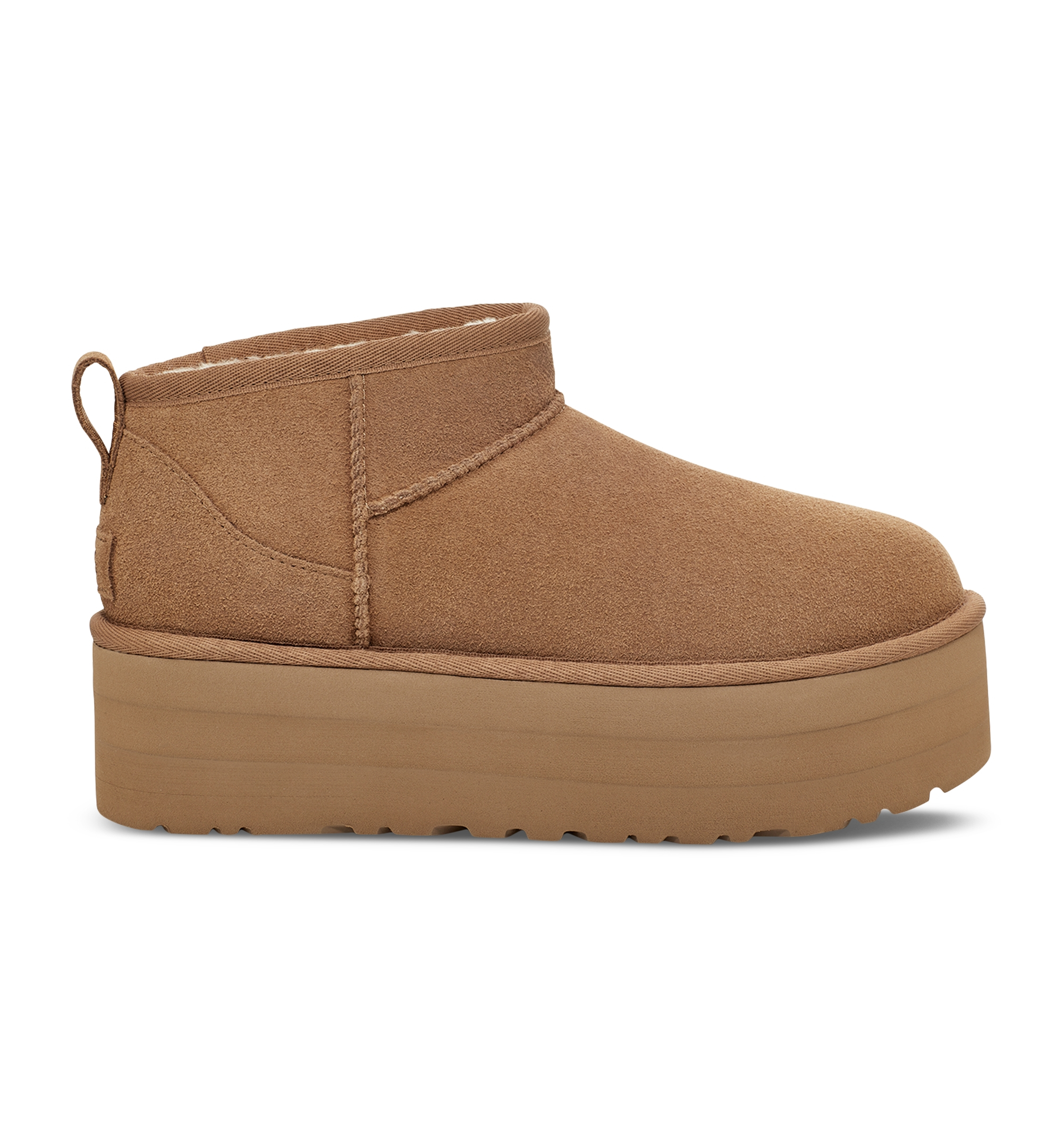 UGG® Women's Classic Ultra Mini Platform Booties - Chestnut