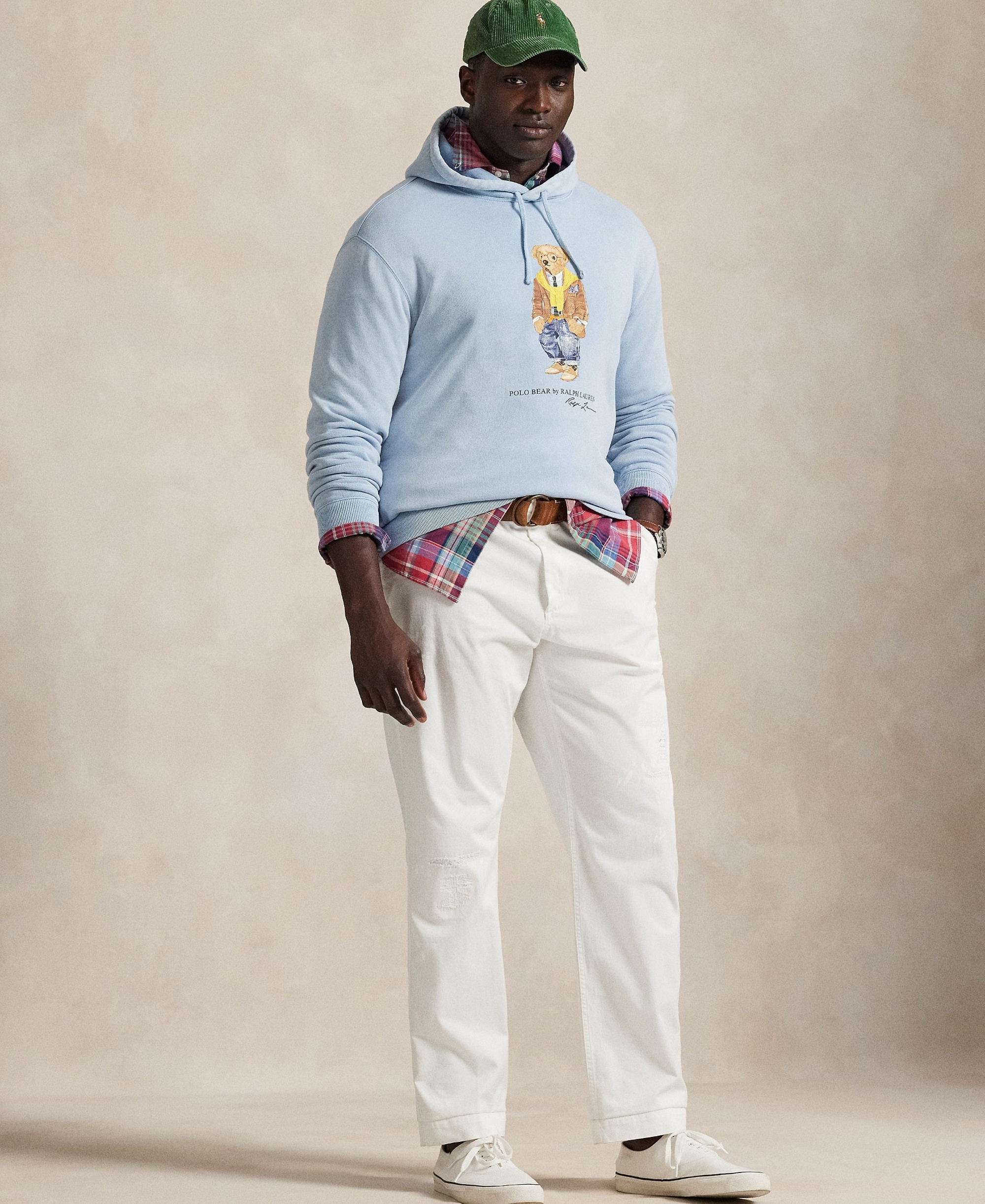 Polo Ralph Lauren Men's Big & Tall Bear Graphic Long-Sleeve Hoodie - Southport Blue/heritage Bear