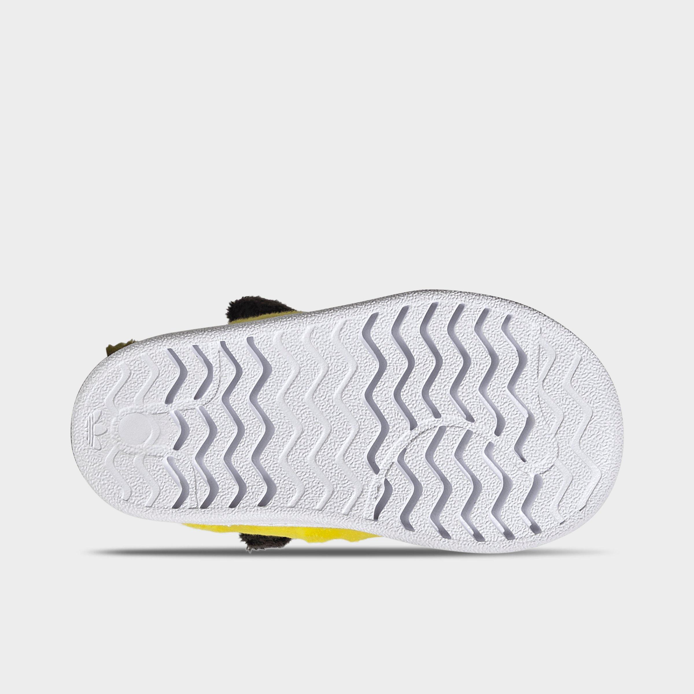 Kids' Toddler adidas x Pokemon Superstar Quickon Casual Shoes - Yellow/Core Black/Cloud White - Bottom view