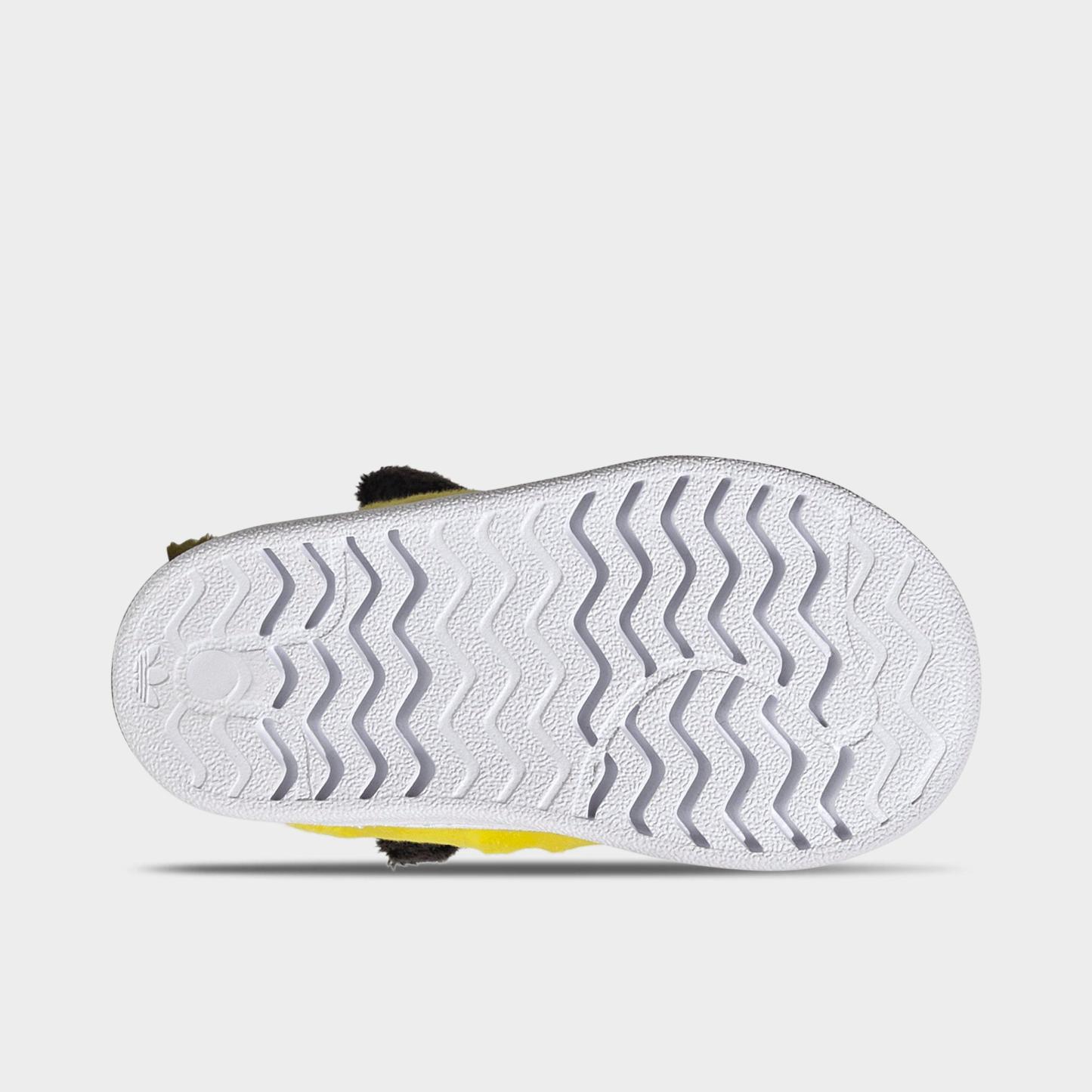 Kids' Toddler adidas x Pokemon Superstar Quickon Casual Shoes - Yellow/Core Black/Cloud White - Bottom view