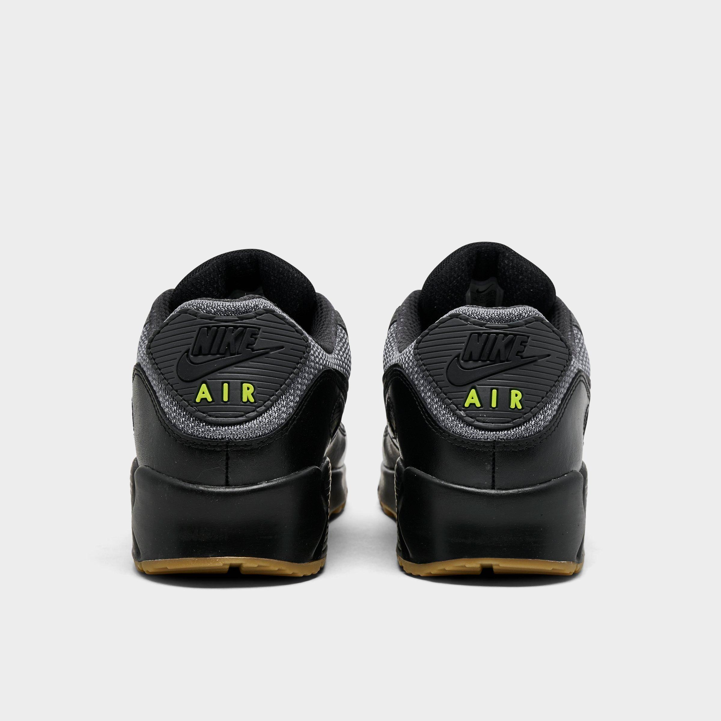 Men's Nithtke Air Max 90 Casual Shoes - Part 4 - Smoke Grey/Black/Anthracite - Back view