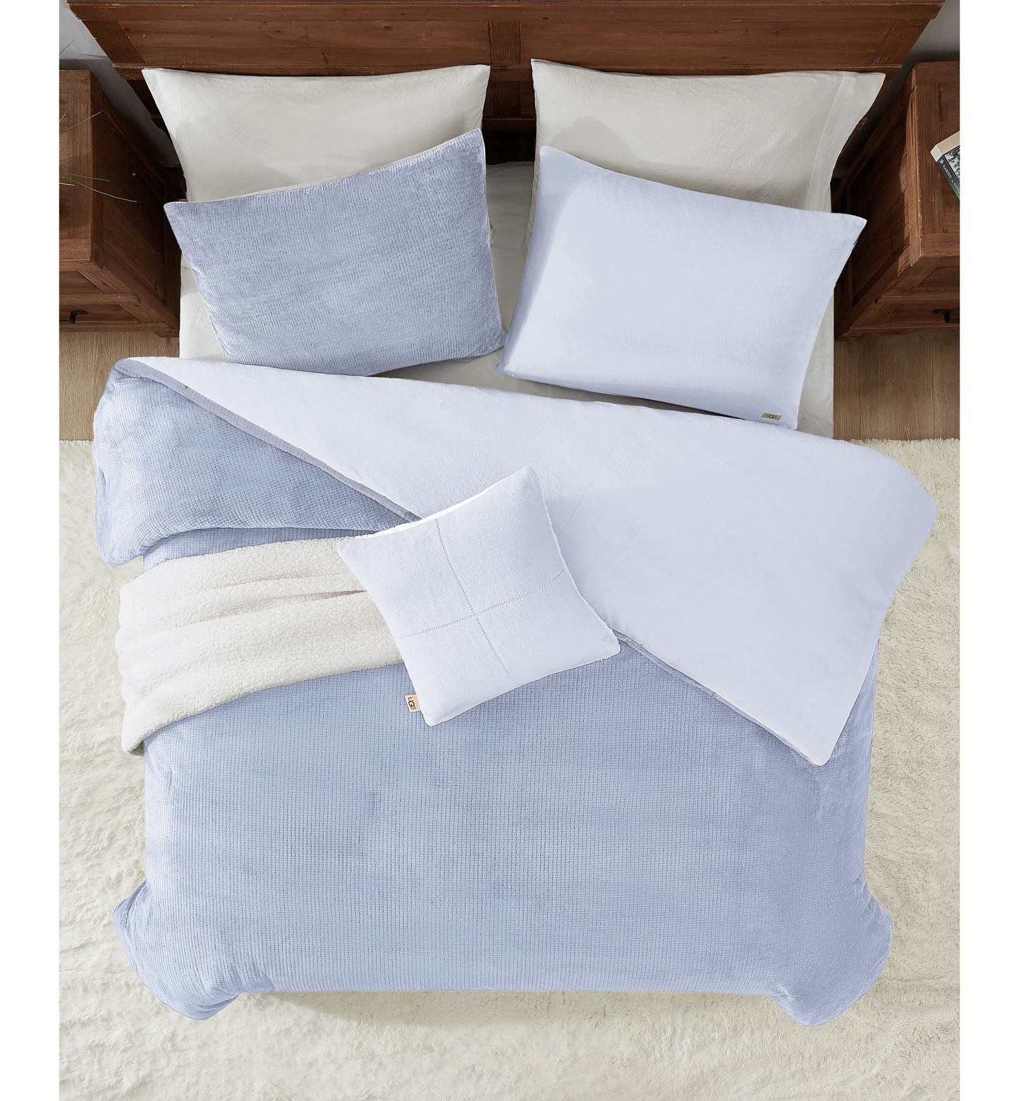 UGG® Brody Reversible Comforter Sets - Misty Wisteria