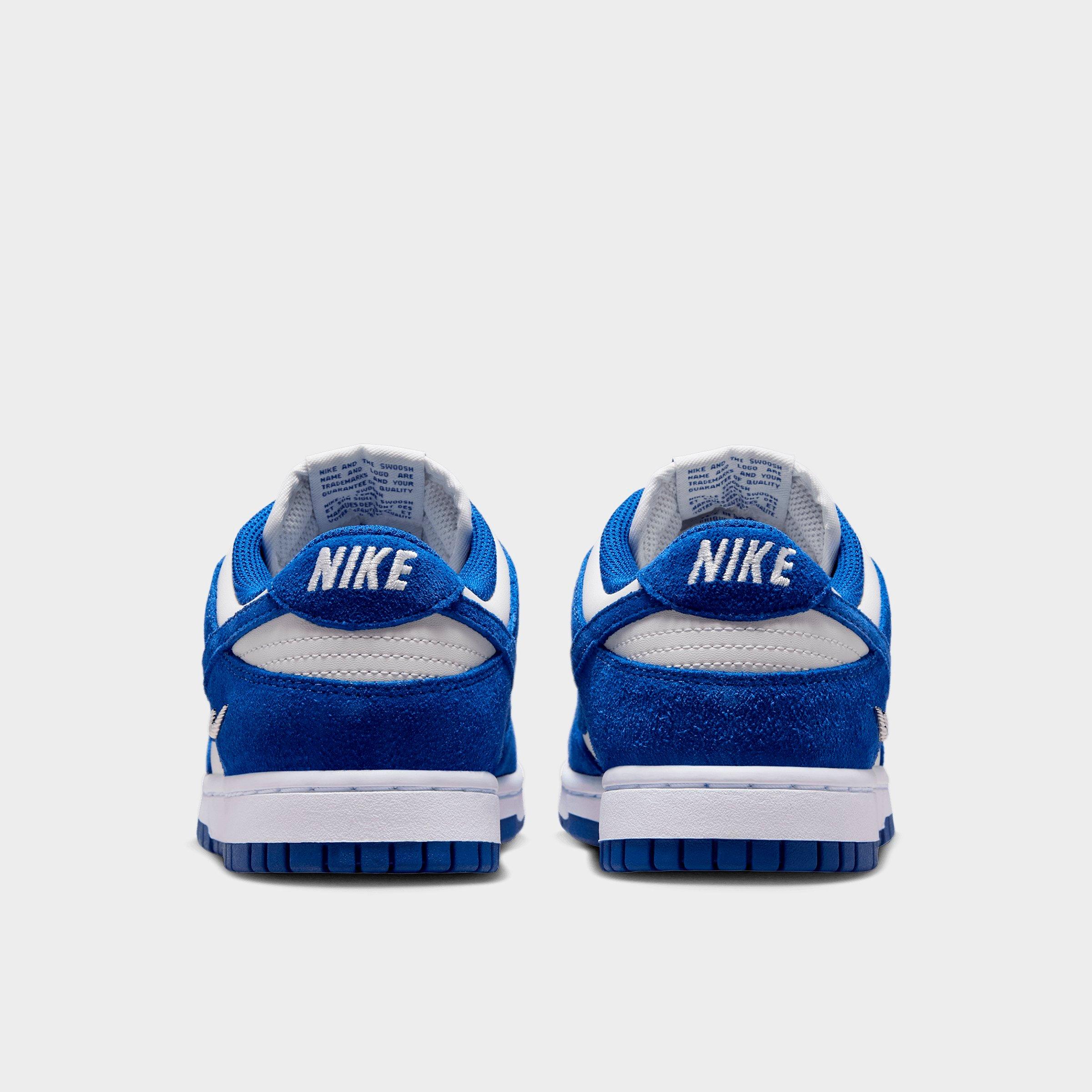 Women's Nithtke Dunk Low Mini Swoosh Casual Shoes - Old Royal/Photon Dust/White/Old Royal - Back view