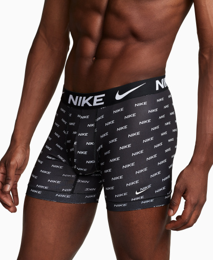 Nike Men's DRI-FIT Essential Micro Boxer Briefs, 3-Pack - Nike Logo Print