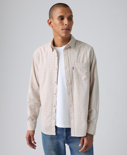 Levi's Men's Classic Pocket Regular-Fit Long-Sleeve Shirt - Chateau Gray