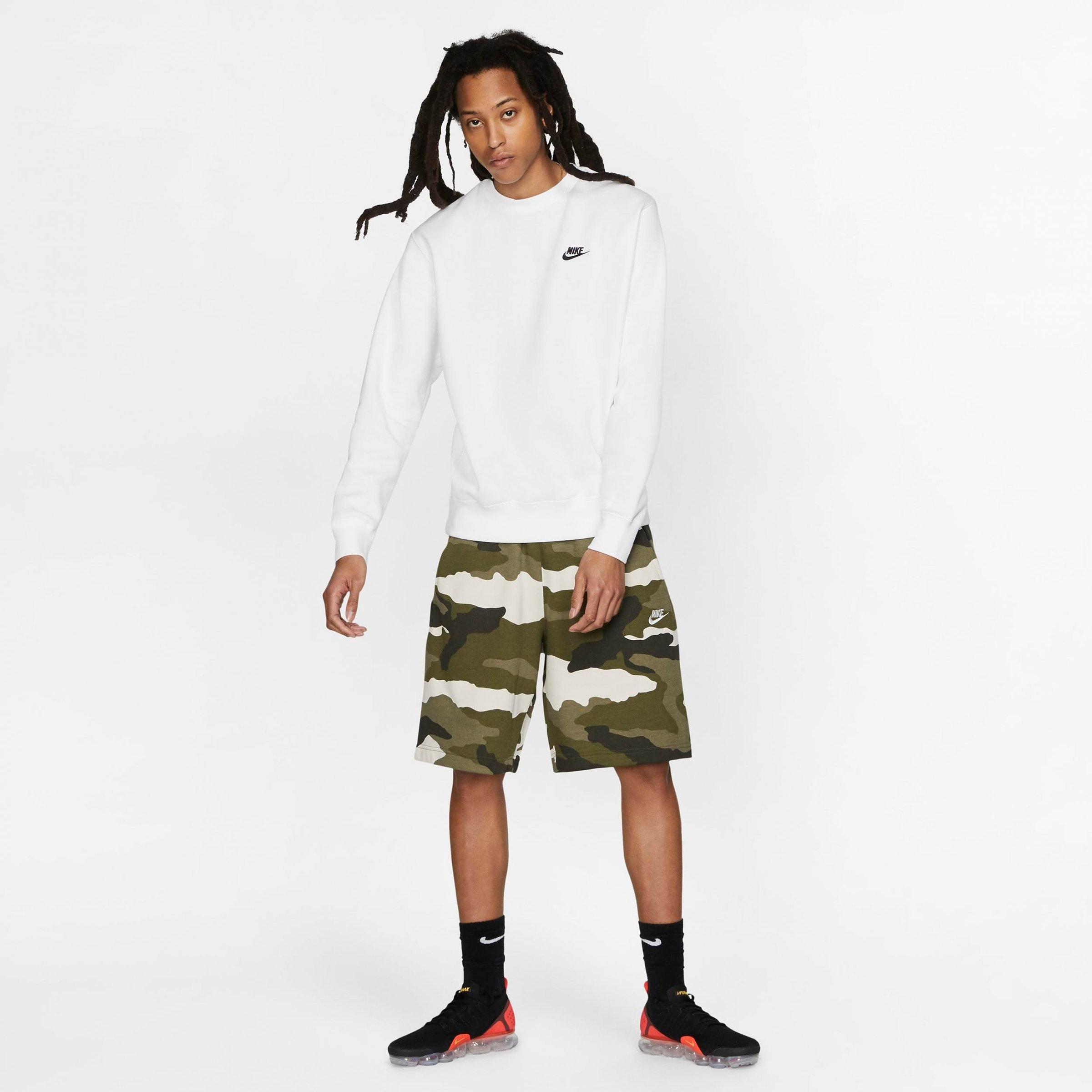 Nithtke Sportswear Club Fleece Crewneck Sweatshirt - White/Black
