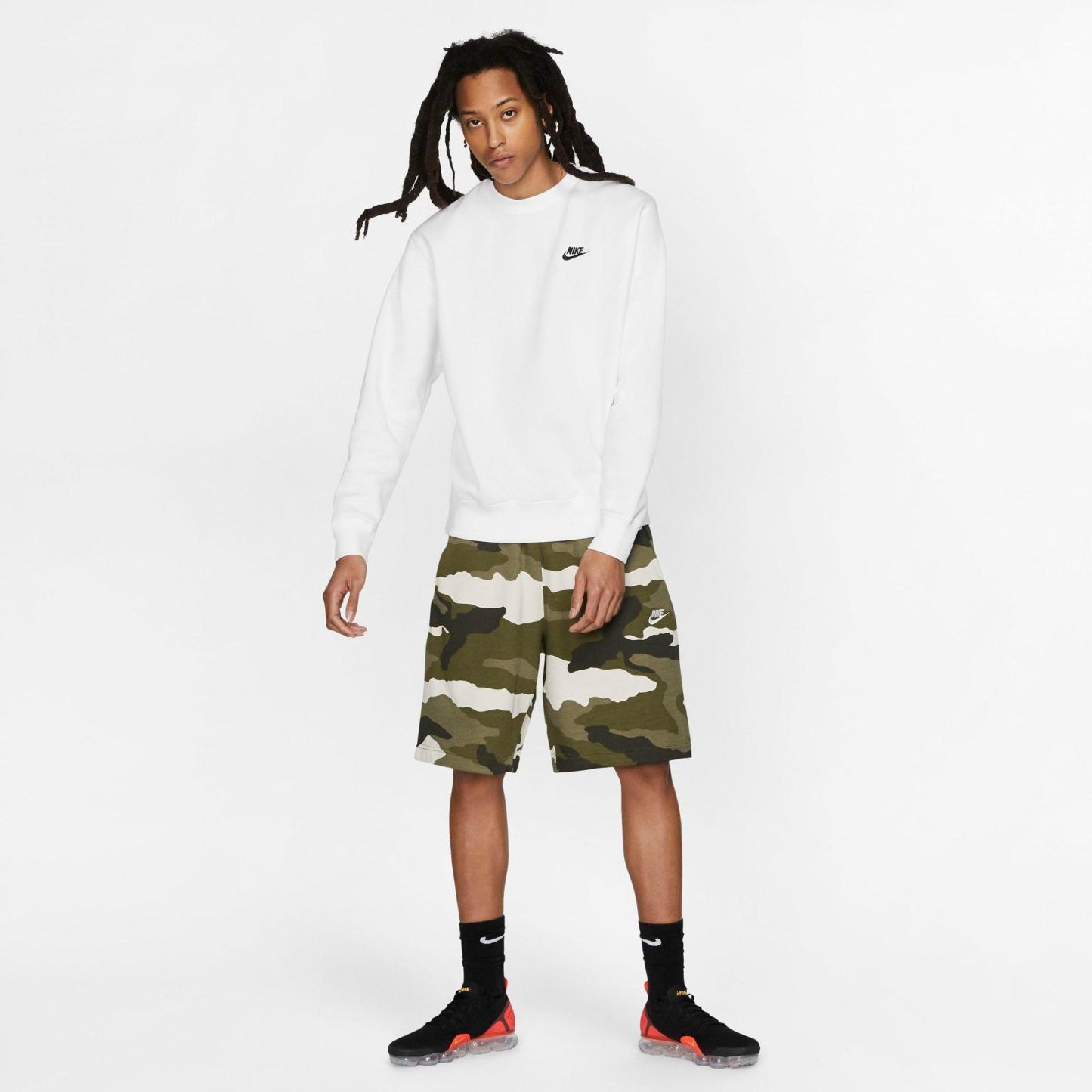Nithtke Sportswear Club Fleece Crewneck Sweatshirt - White/Black