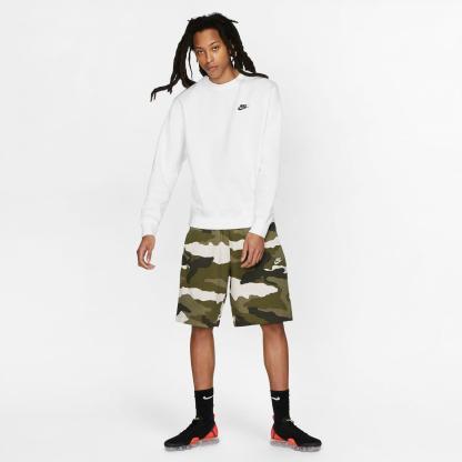 Nithtke Sportswear Club Fleece Crewneck Sweatshirt - White/Black