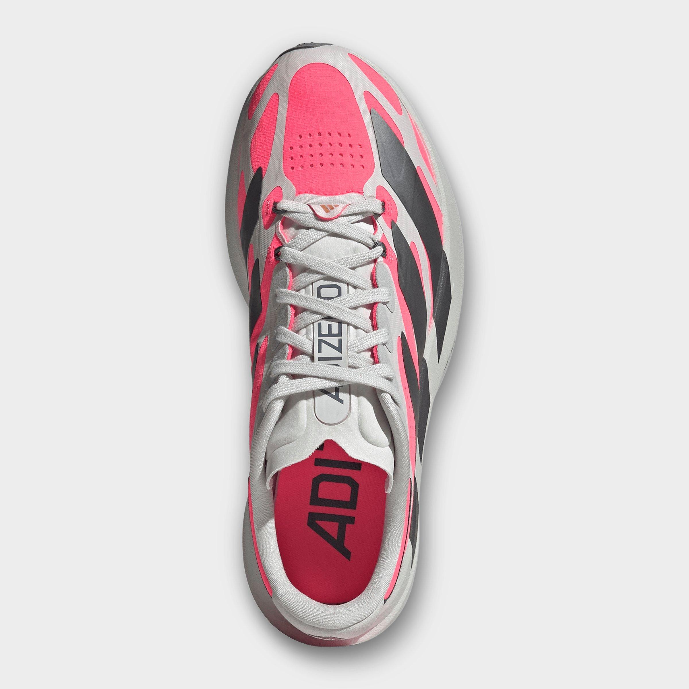 Women's adidas Adizero EVO SL Exo Running Shoes - Part 1 - Grey/Iron Metallic/Grey One - Top view