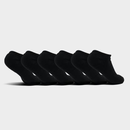 Nike Everyday Plus Cushioned No-Show Training Socks (6-Pack) - Black/White