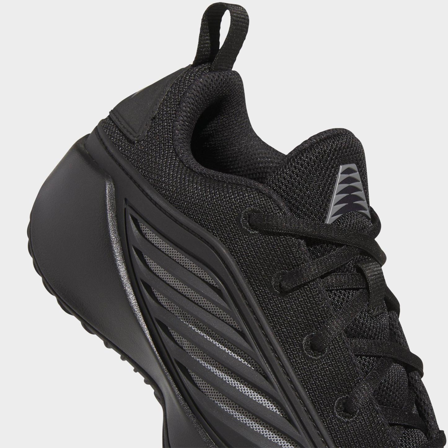 Big Kids' adidas Believe That 1 Basketball Shoes - Core Black/Iron Metallic/Core Black - Detail shot