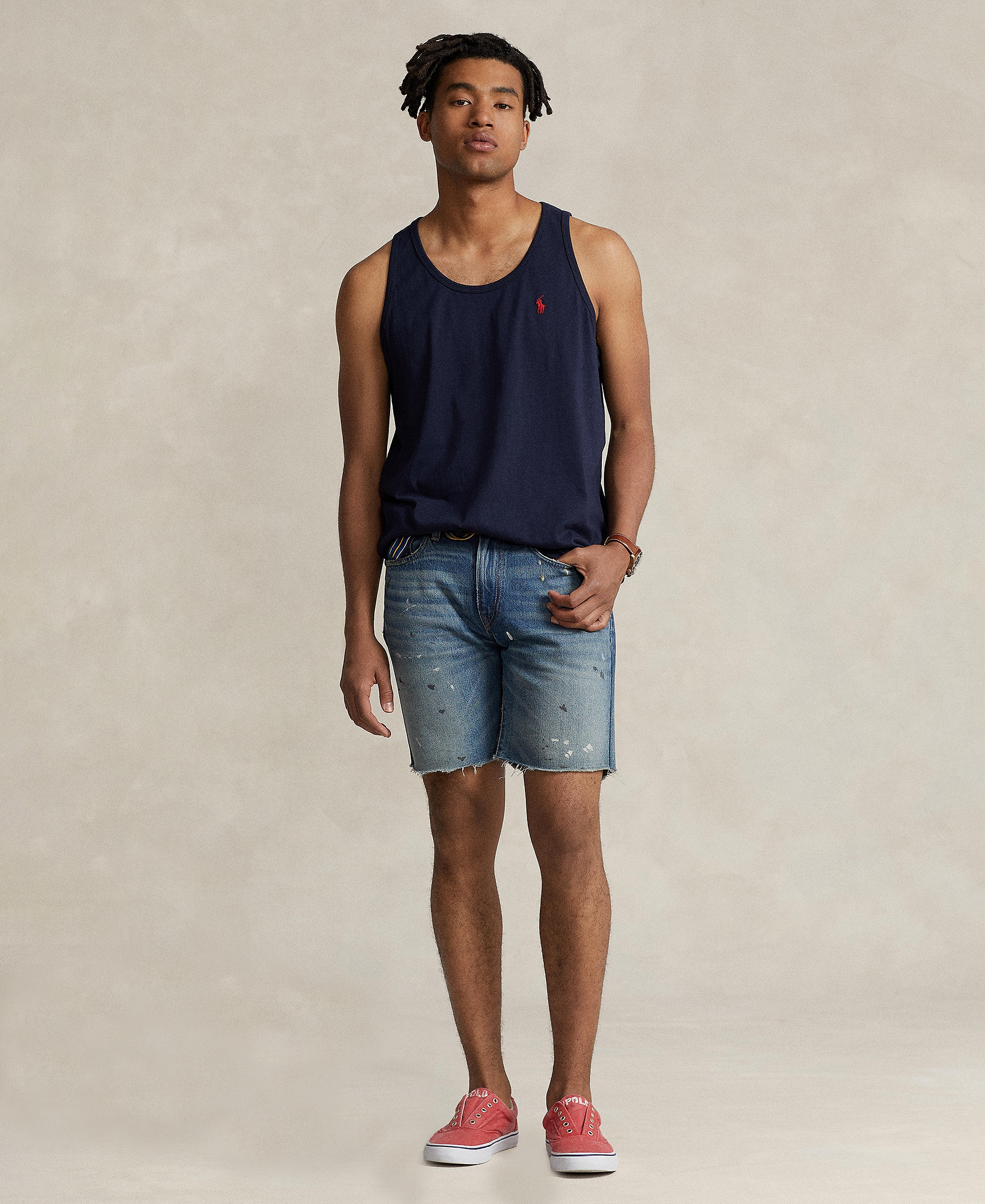 Polo Ralph Lauren Men's Washed Jersey Tank Top - Ink
