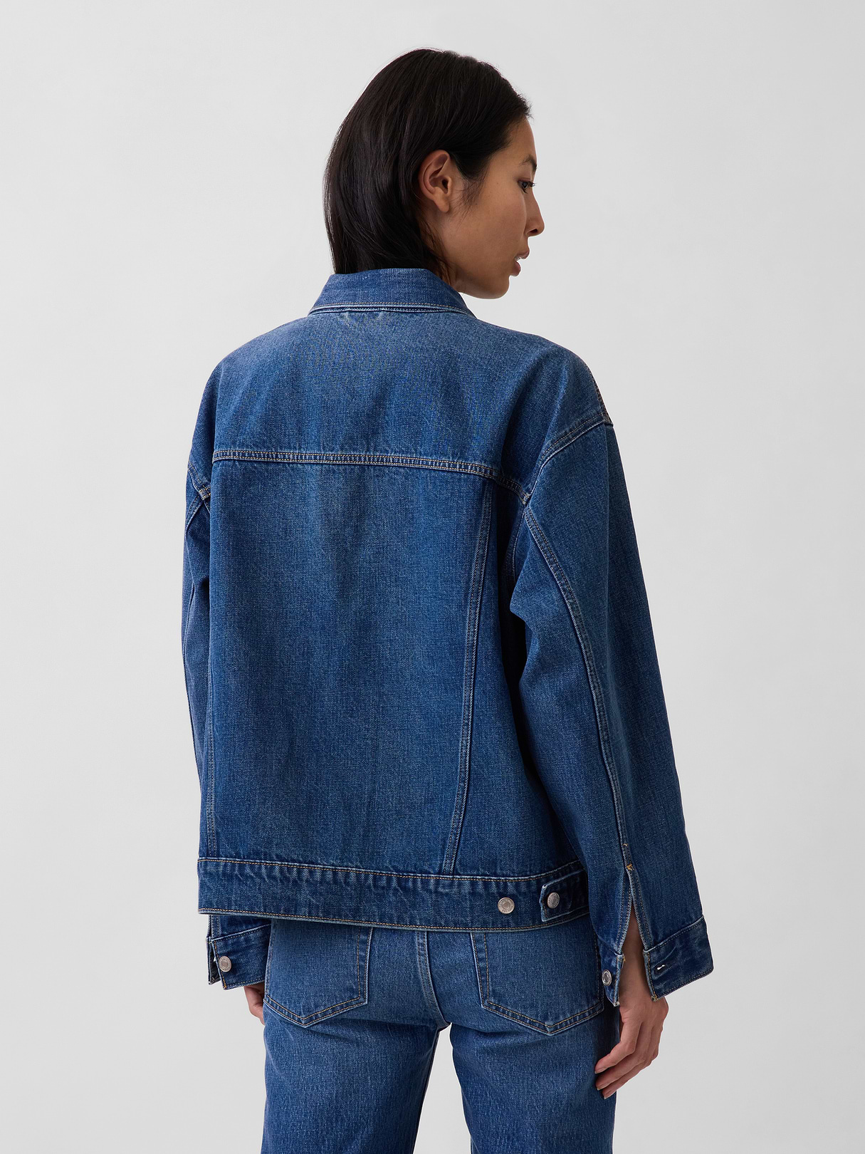 Oversized Icon Denim Jacket - Medium wash