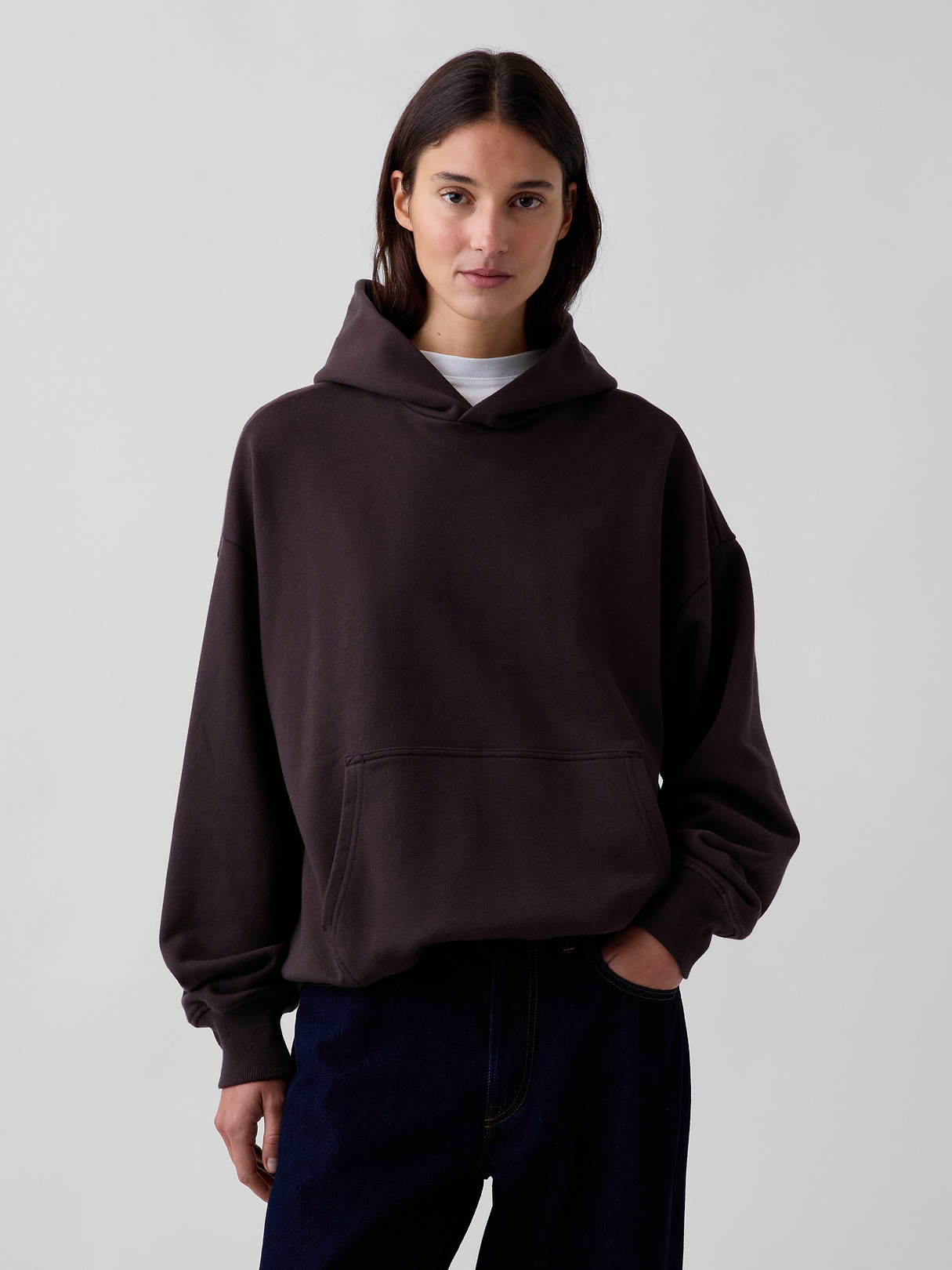 Adult Heavyweight Oversized Hoodie - Terra brown