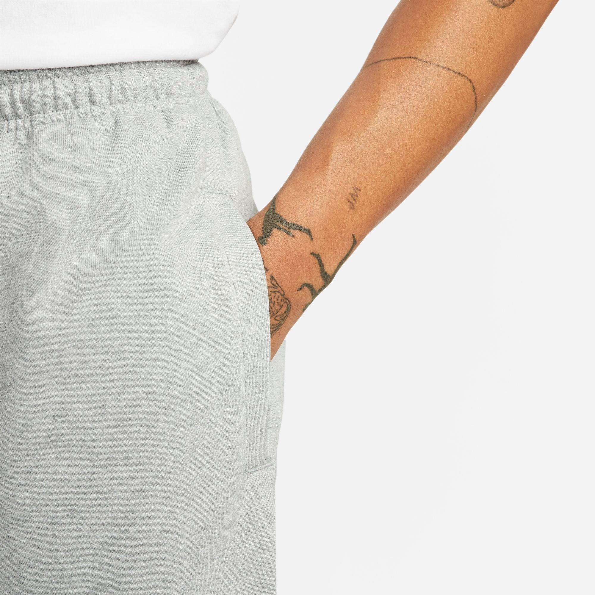 Men's Nithtke Dri-FIT Standard Issue French Terry Shorts - Dark Grey Heather/Pale Ivory