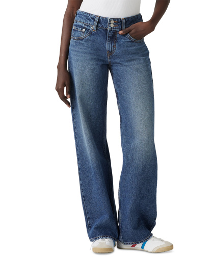 Levi's Women's Super-Low Double-Button Relaxed-Fit Denim Jean - Blended Beauty
