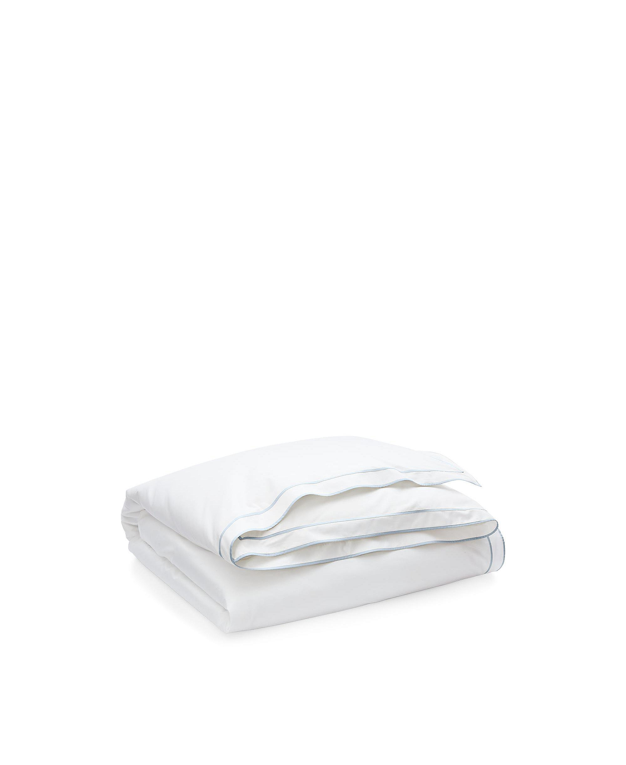 Lauren Ralph Lauren Spencer Sateen Border Duvet Cover, Full/Queen - Blue Cornflower