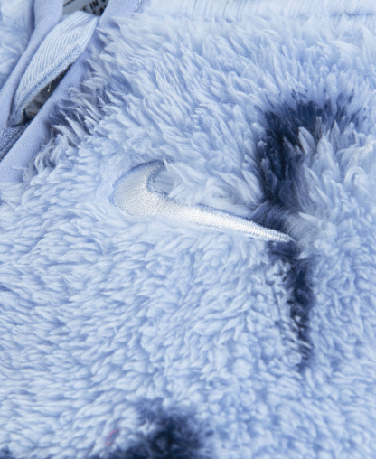 Nike Baby Boys' and Baby Girls' Hooded Printed High-Pile Fleece Coverall - Cobalt Bliss