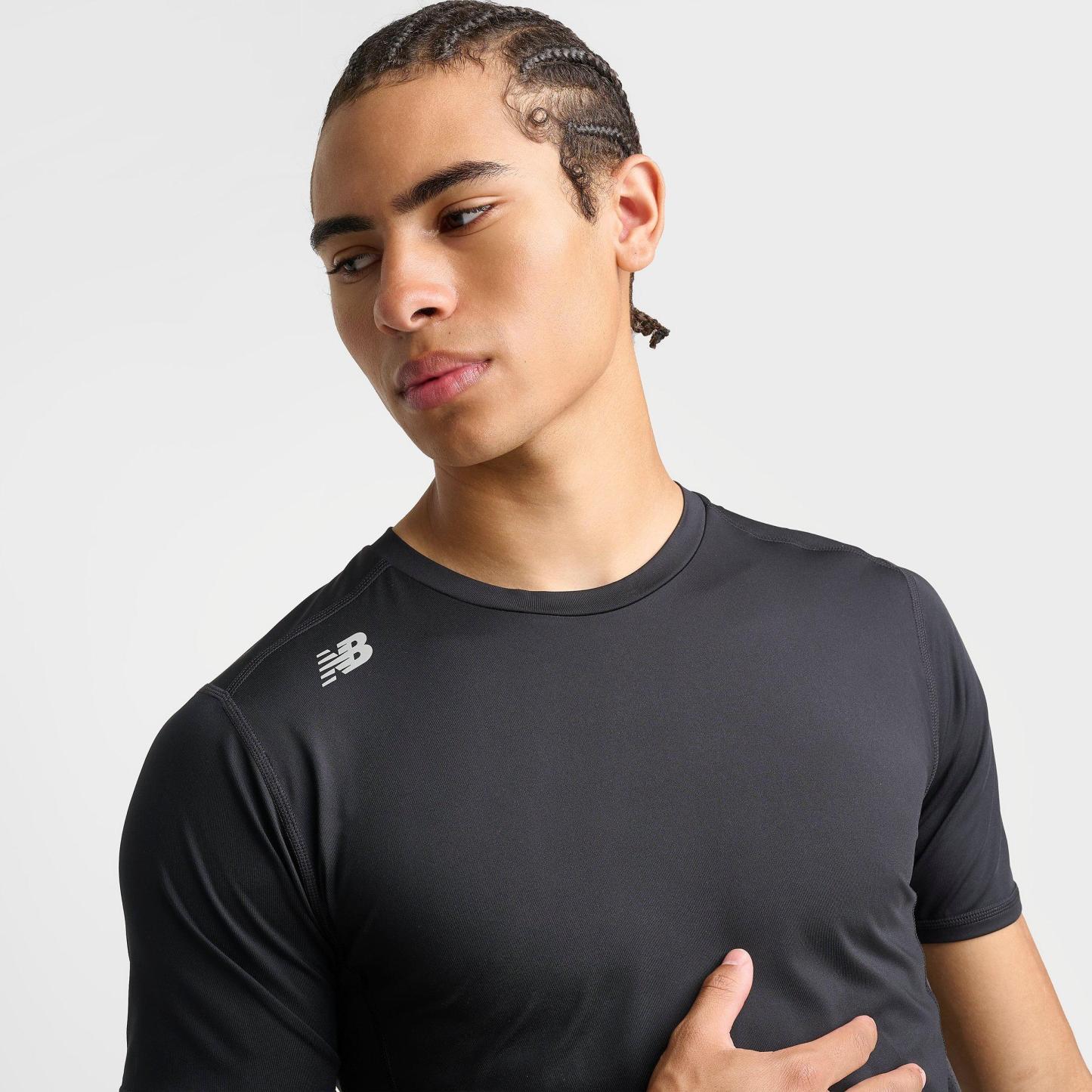 Men's New Balance Pace Compression Training T-Shirt - Team Black - view 5