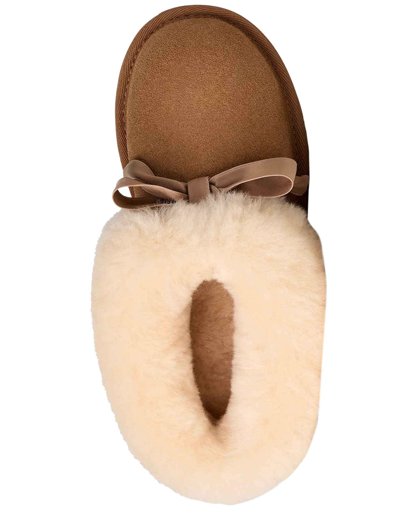 UGG® Kids' Bailey Bow Round Toe Slippers - Chestnut