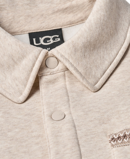 UGG® Men's Tasman Relaxed-Fit Shirt Jacket - Caribou Heather