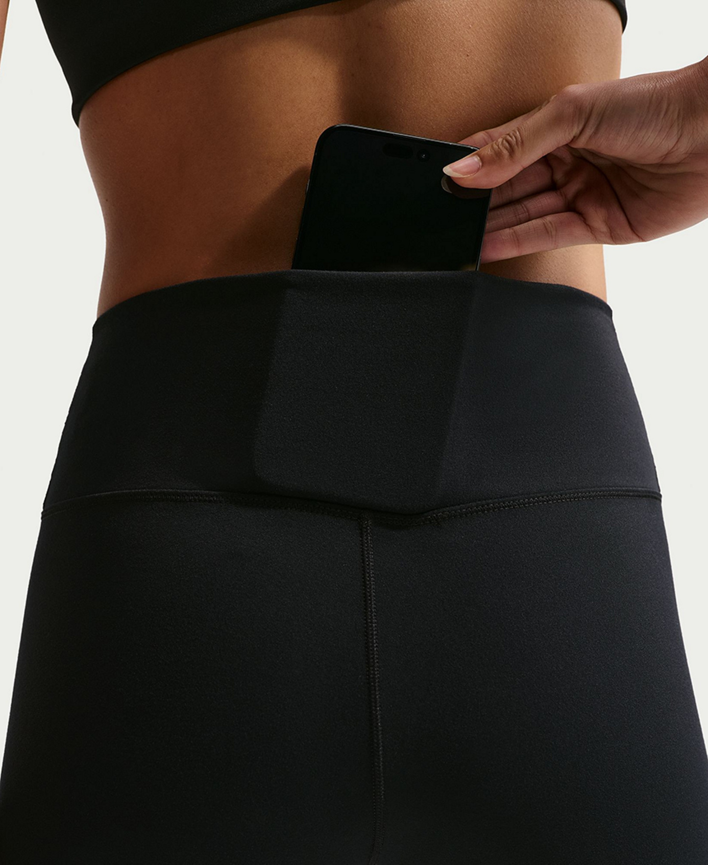Nike Women's One High-Waisted Cropped-Length Leggings - Black/White