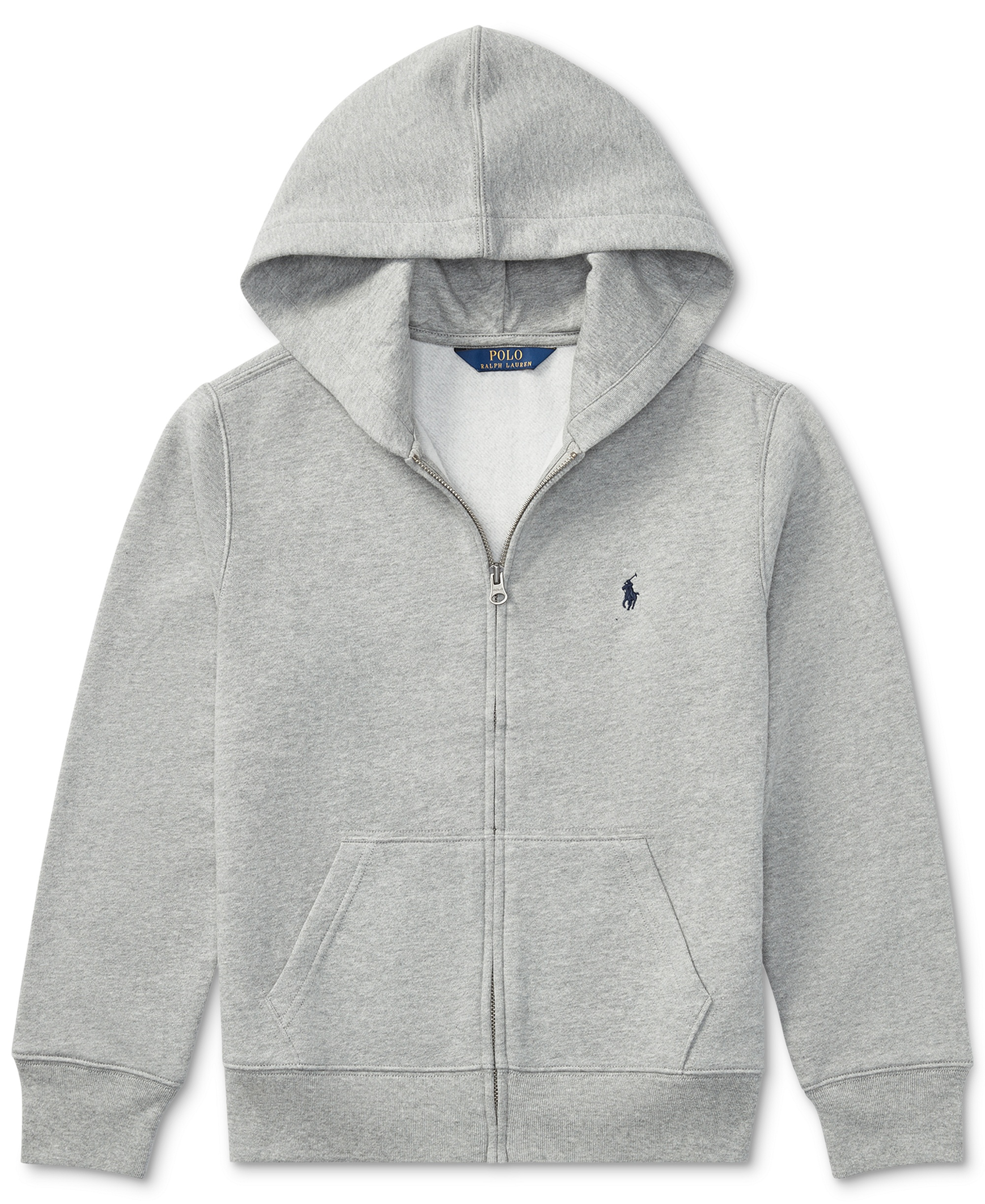 Polo Ralph Lauren 8-20 Boys' Cotton Fleece Zip Up Hoodie - Dark Sport Heather