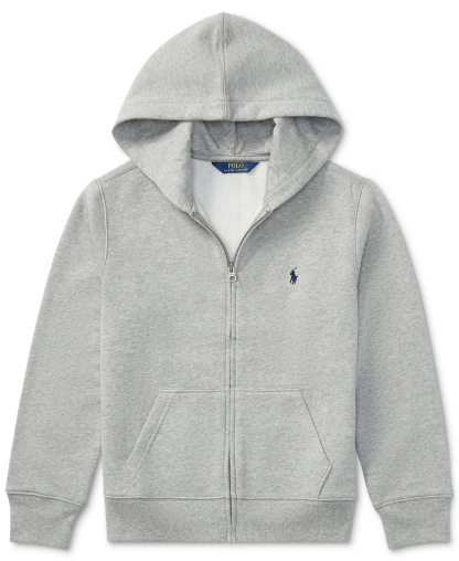 Polo Ralph Lauren 8-20 Boys' Cotton Fleece Zip Up Hoodie - Dark Sport Heather