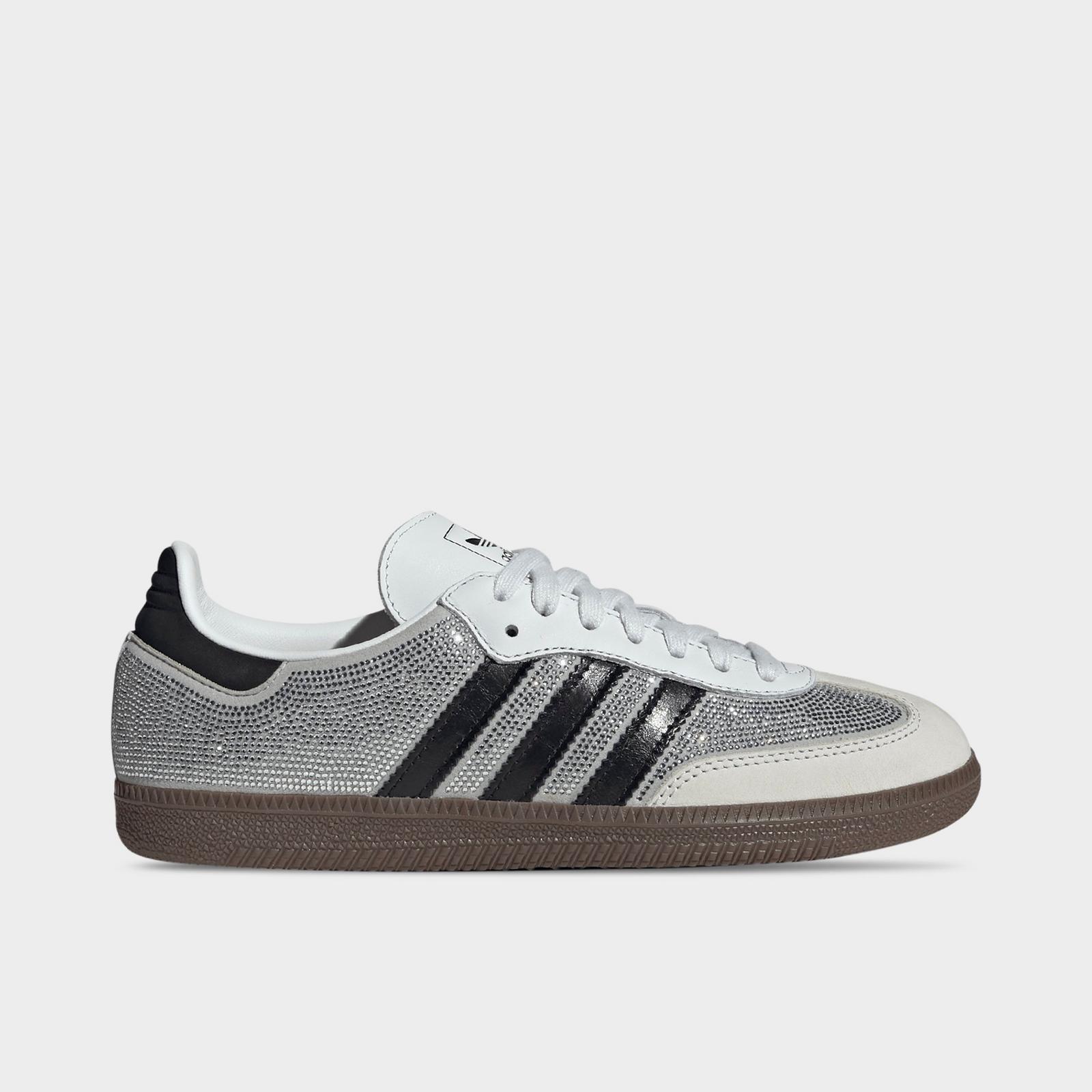 Women's adidas Originals Samba OG SE Casual Shoes - Crystal White/Core White/Silver Metallic - view 1