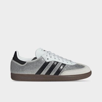 Women's adidas Originals Samba OG SE Casual Shoes - Crystal White/Core White/Silver Metallic - view 1