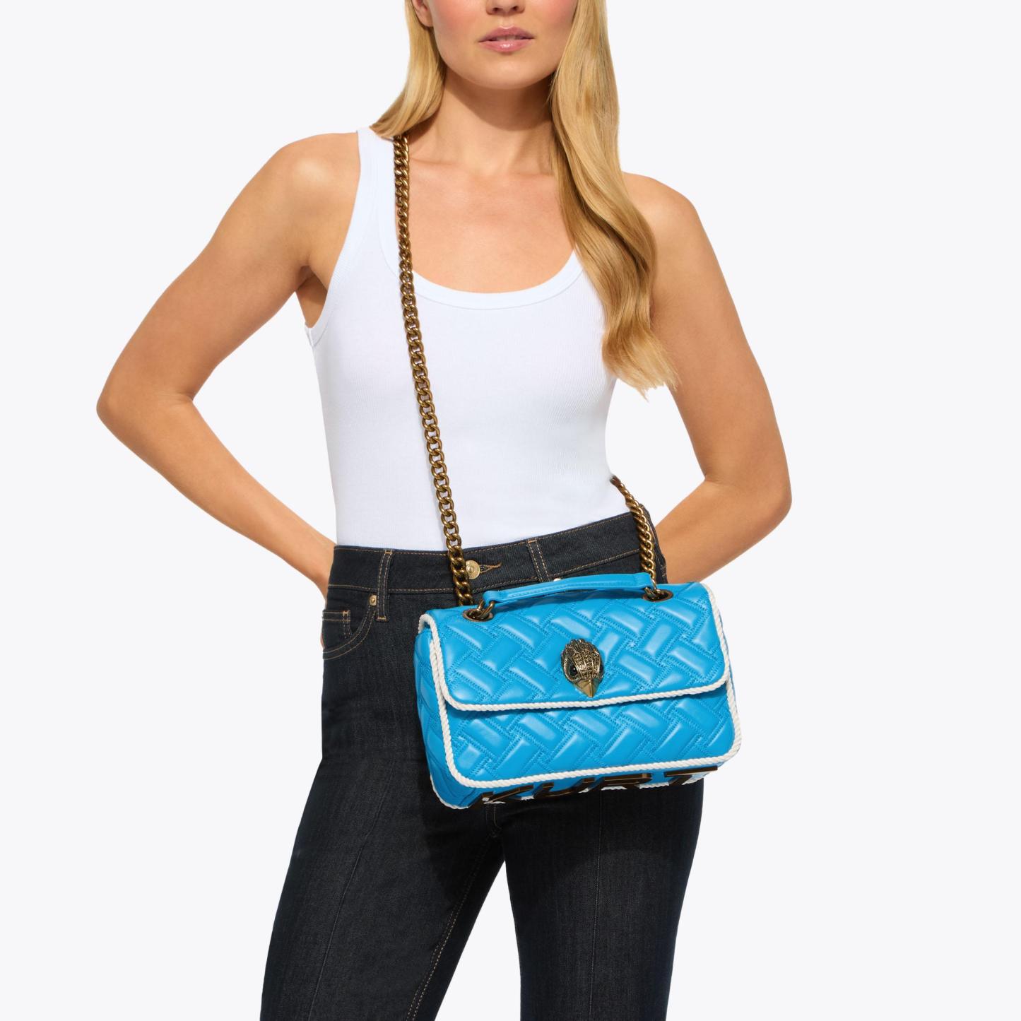 Kurt Geiger London Kurt's Cabana Kensington Flap Kurt Bag - Blue - view 7