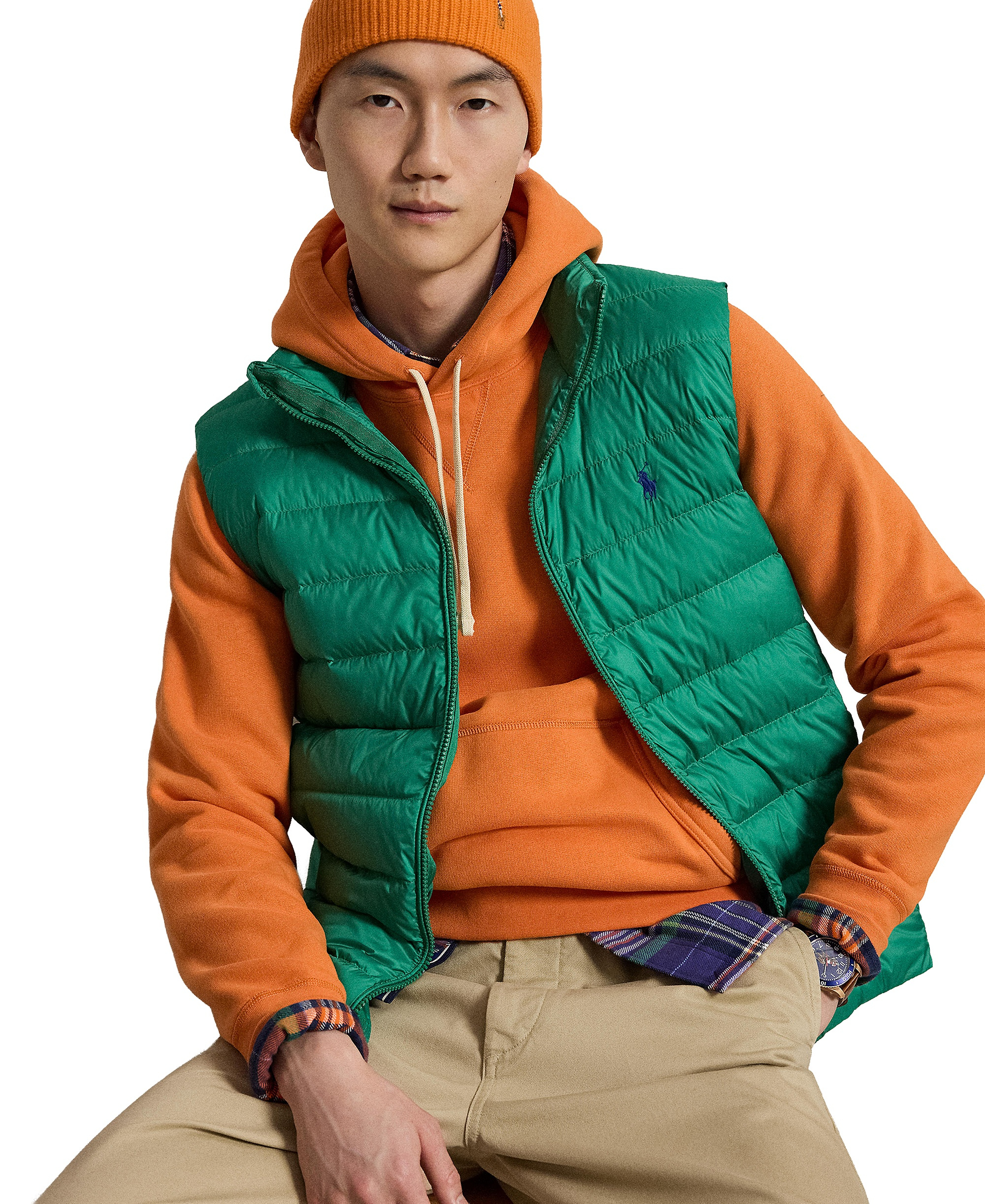 Polo Ralph Lauren Men's The Colden Packable Down Vest - Erin Green
