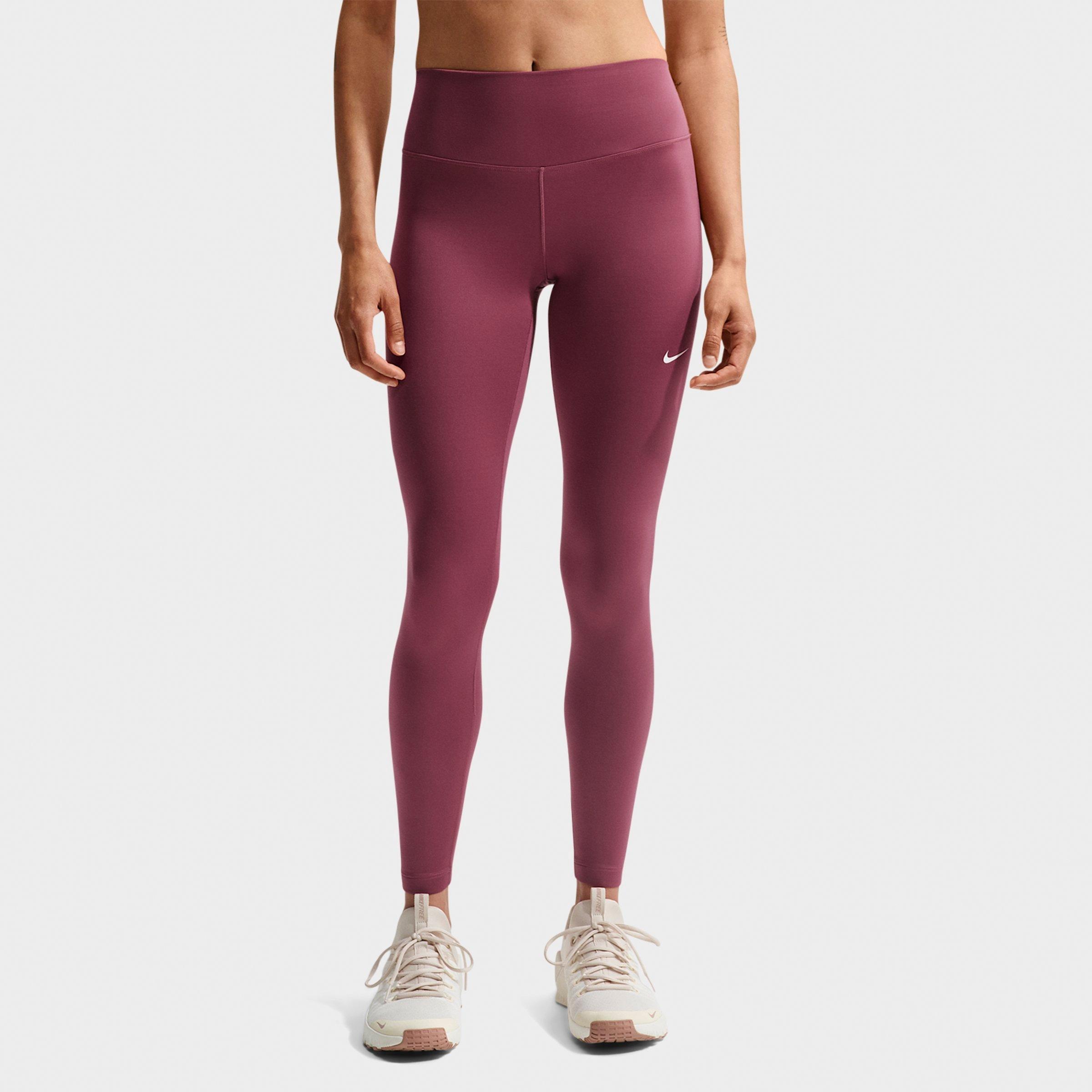 Women's Nithtke One Therma-FIT High-Waisted Full-Length Leggings - Pink Smoke/White