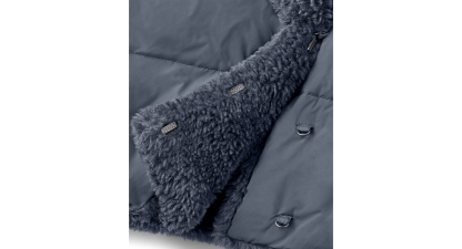 UGG Women's Wylda Oversized-Fit Shawl Collar Puffer Jacket - Eve Blue