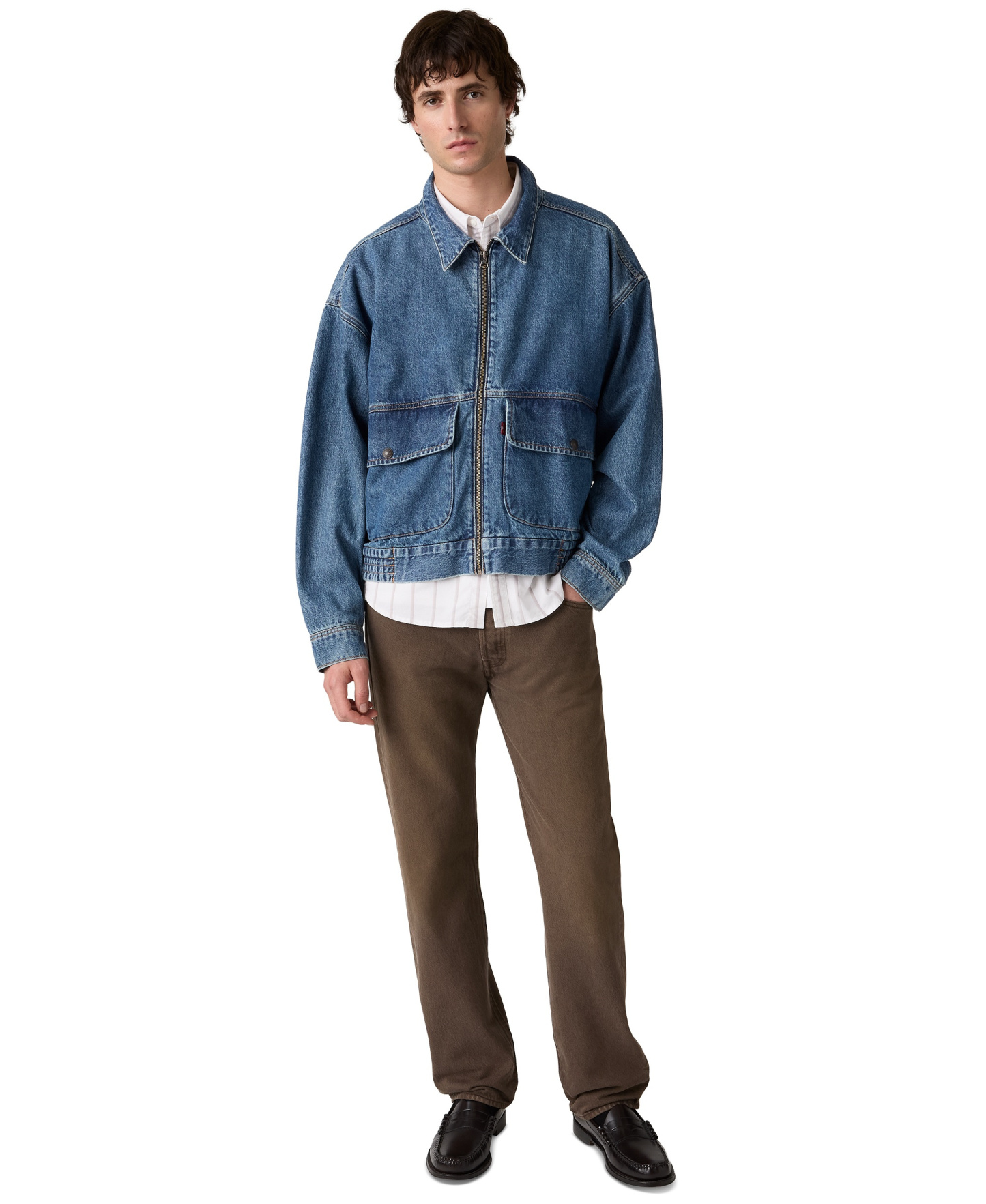 Levi's Men's 501™ Regular-Fit Button Fly Jeans - Brown Times