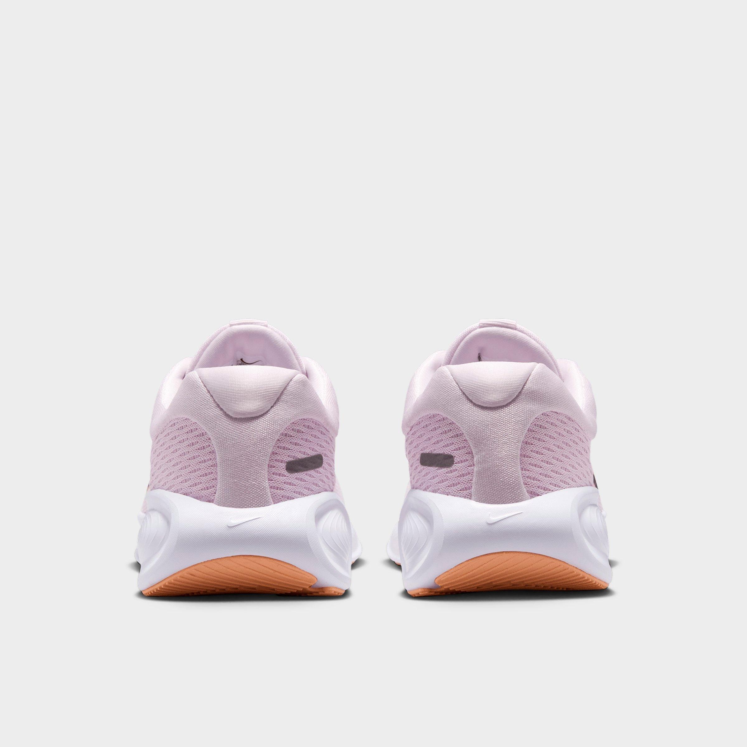 Big Kids' Nithtke Stellar Ride Running Shoes - Bleached Lilac/Pink Foam/Sunset Haze/Black - Back view
