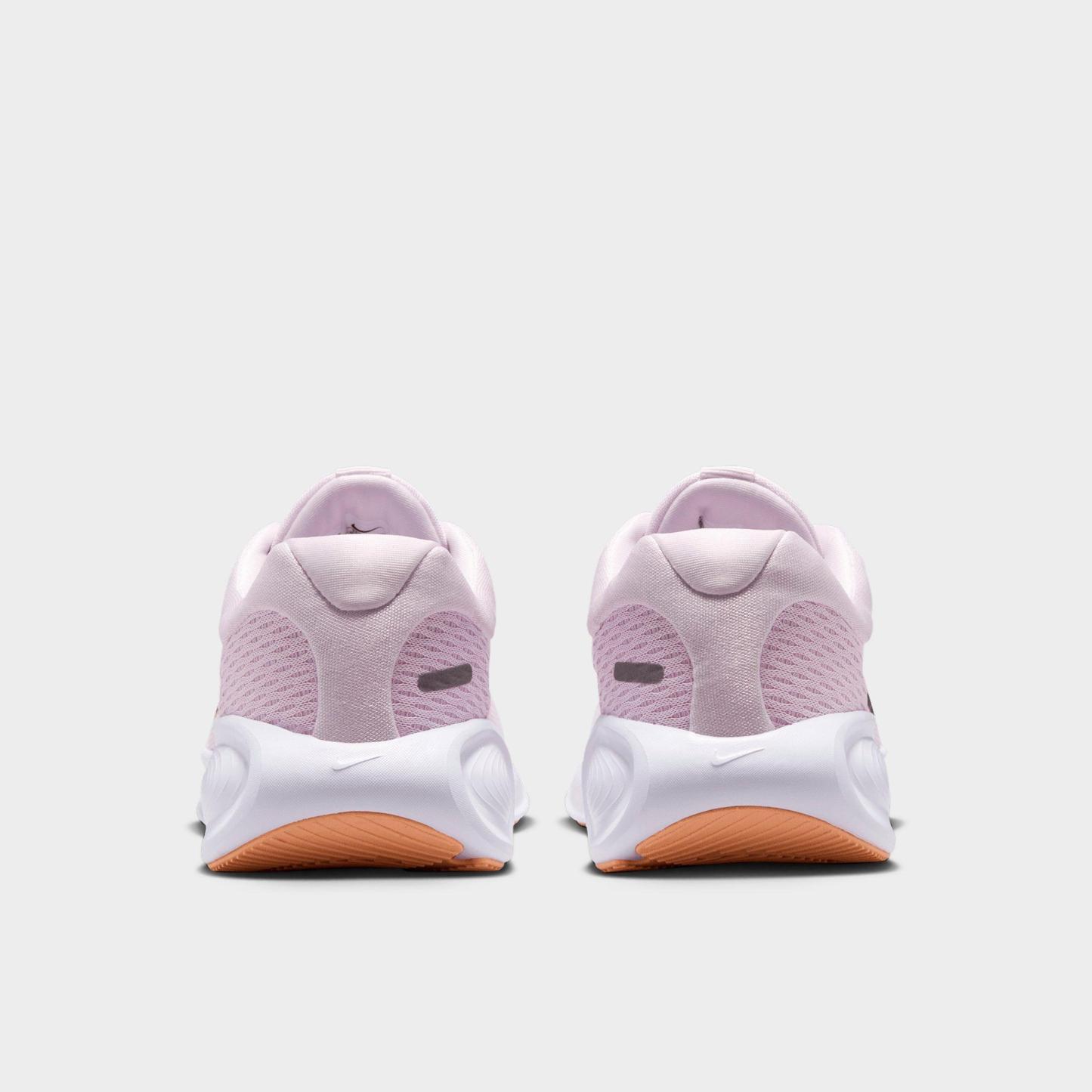 Big Kids' Nithtke Stellar Ride Running Shoes - Bleached Lilac/Pink Foam/Sunset Haze/Black - Back view