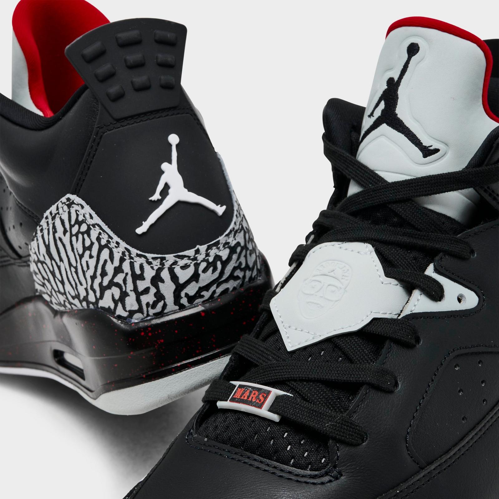 Men's Air Jordan Son of Mars Low Casual Shoes - Black/University Red/Grey Mist - view 3